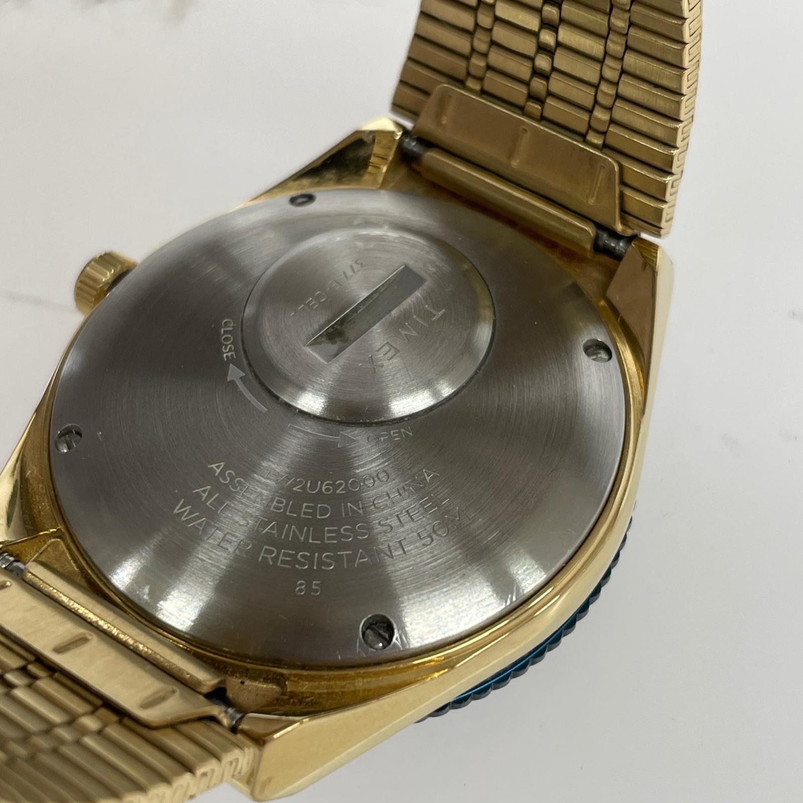 腕時計 TIMEX Q/クォーツ腕時計/アナログ/ステンレス/TW2U62000 ゴールド