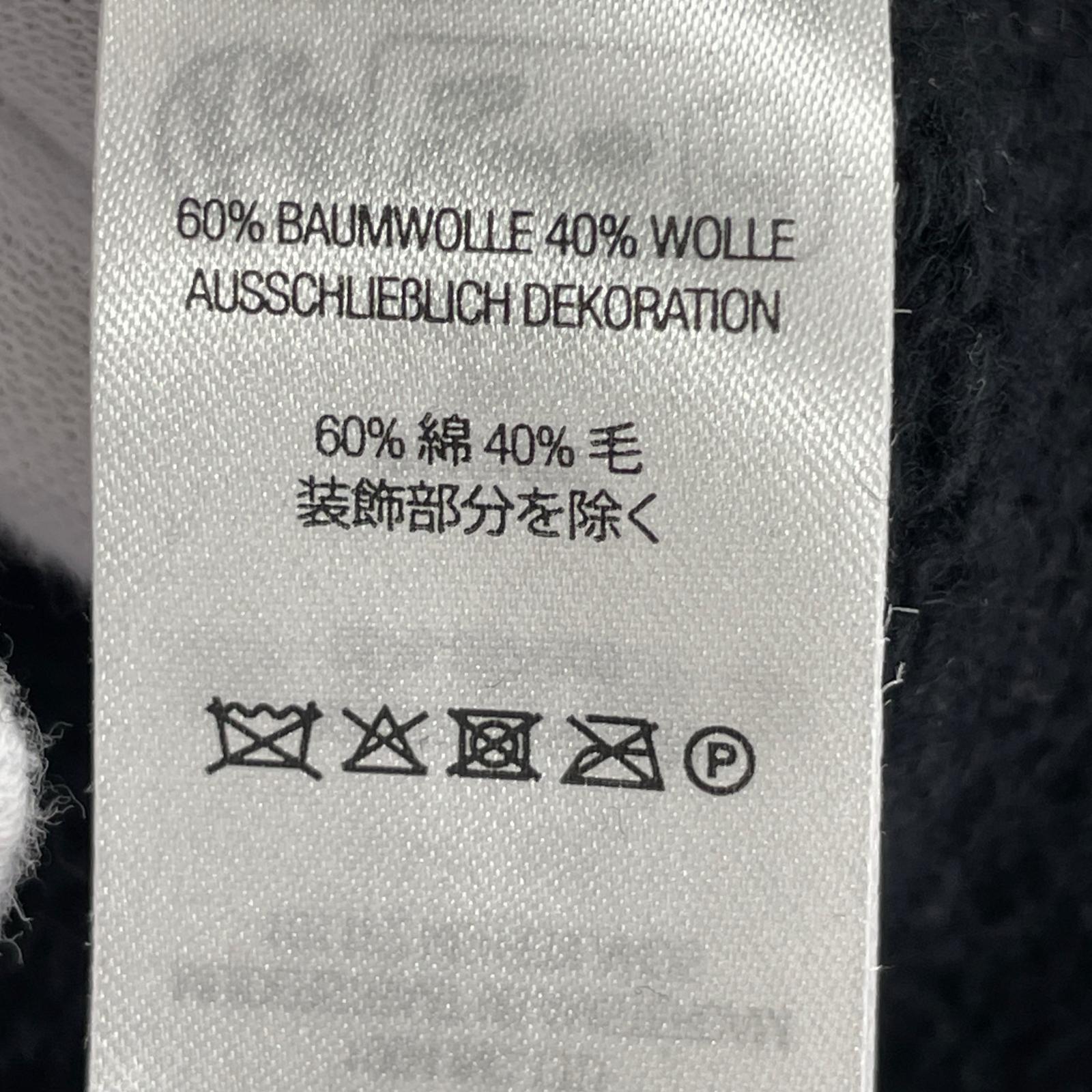 ニット CONTRAST LOGO SWEATER M ブラック