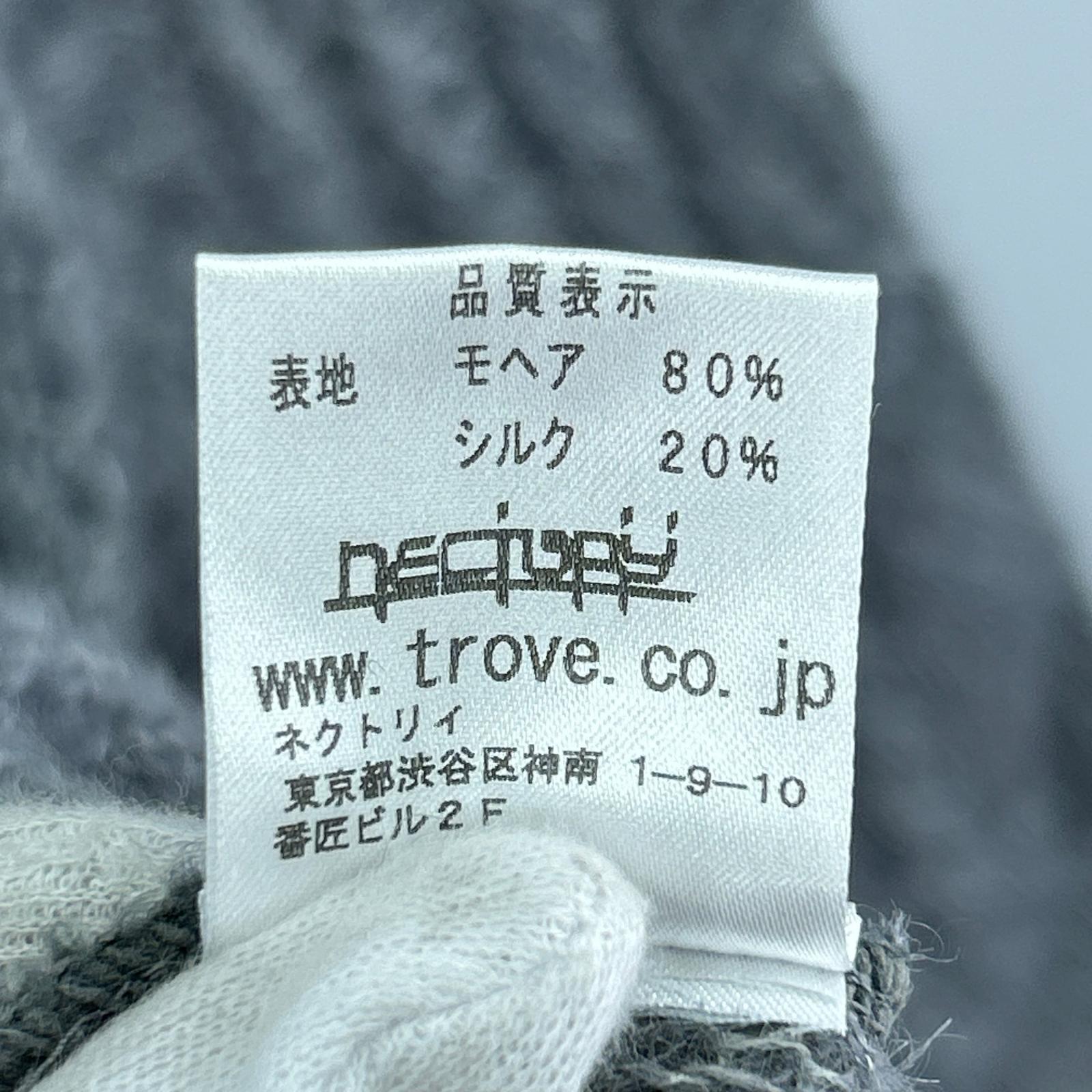 カーディガン モヘアカーディガン　グレー（M） 40 グレー