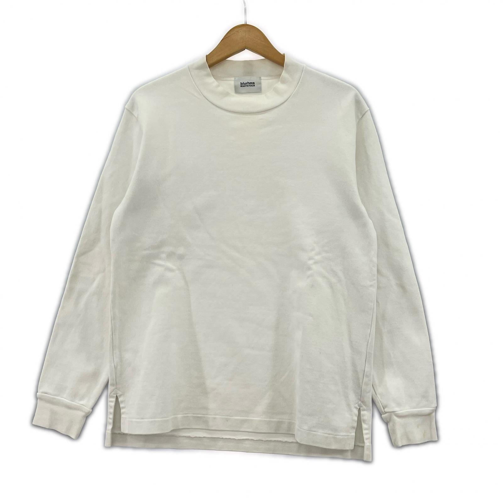 長袖Ｔシャツ モックネックカットソー　白（-） ホワイト