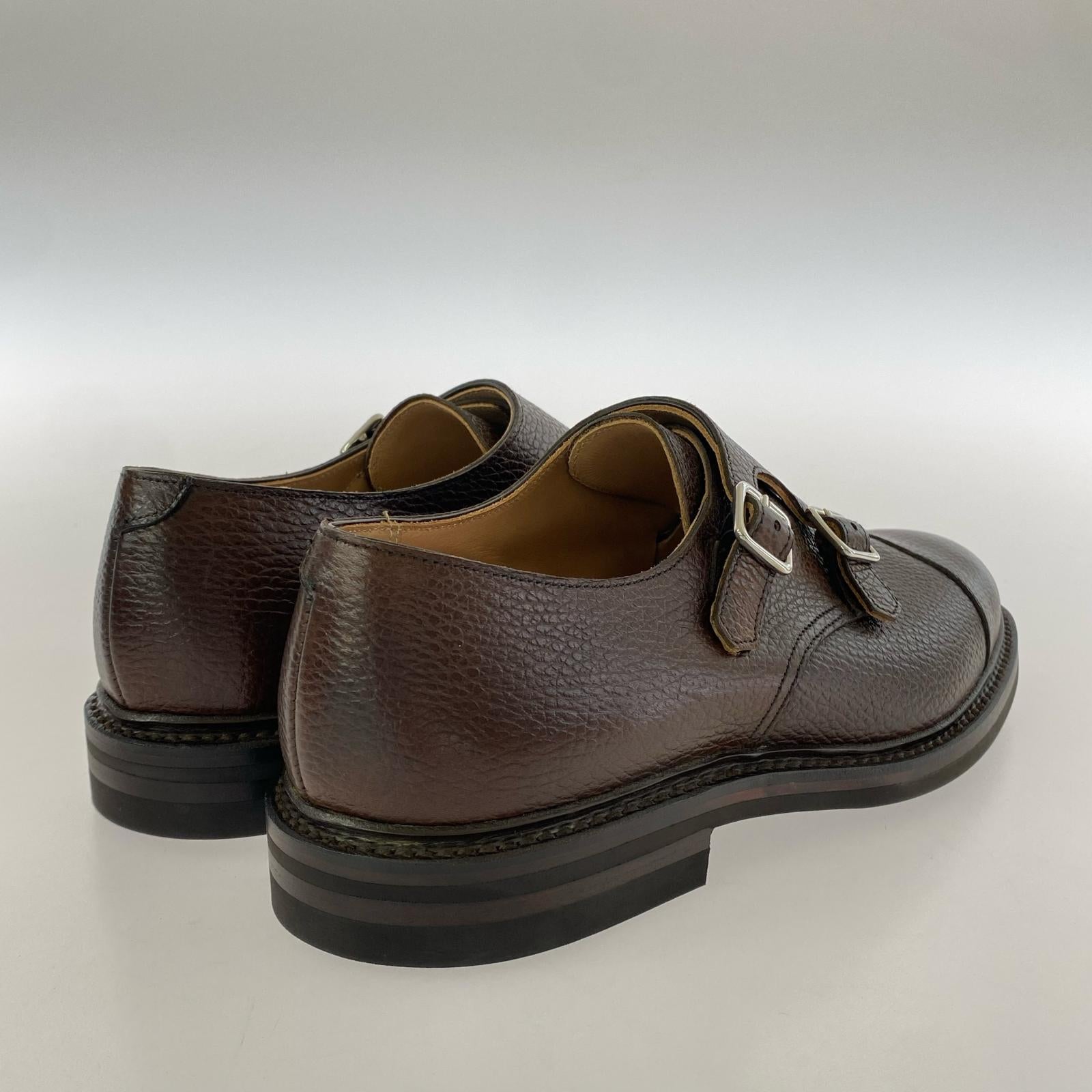 シューズ Tay 3 ダブルモンク 71/2E ブラウン