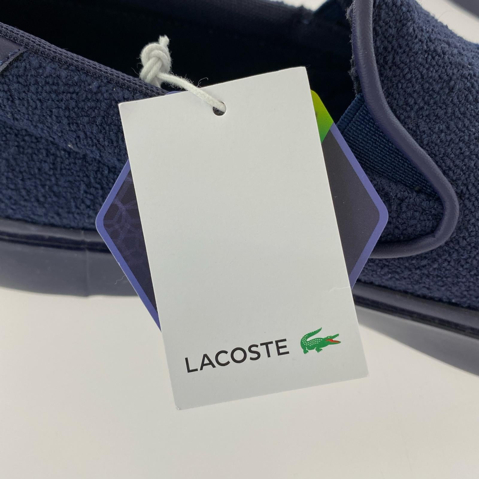 スニーカー LACOSTE JUMP SURVE SLIP ネイビー (26.5) 26cm (US8 UK7 1/2 EU42) ネイビー