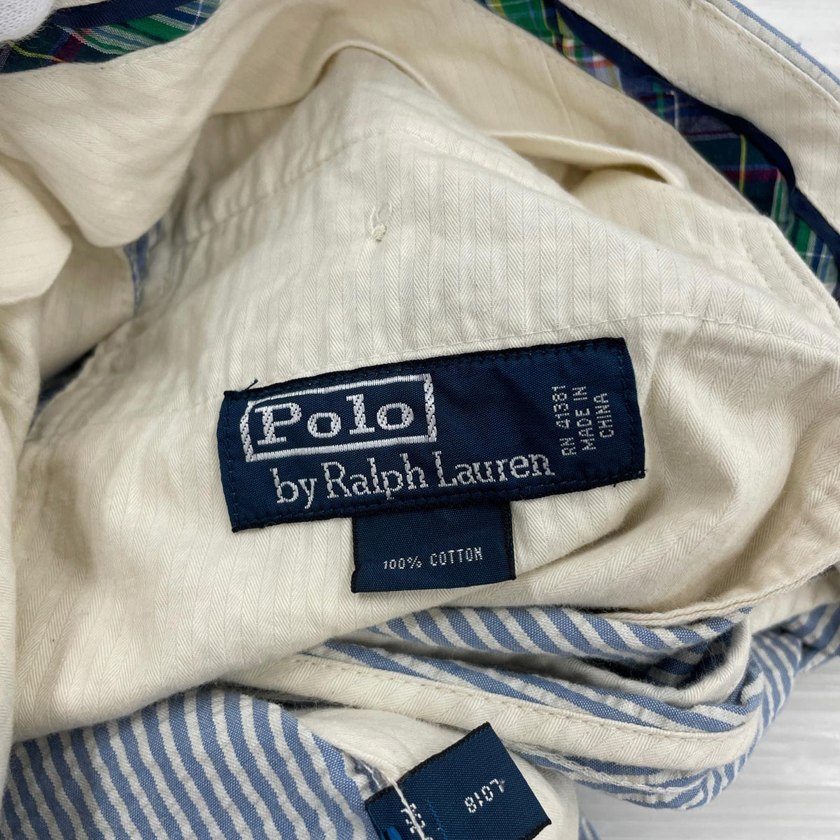 パンツ POLO RALPH LAUREN ｼｱｻｯｶｰﾊﾟﾝﾂ 青