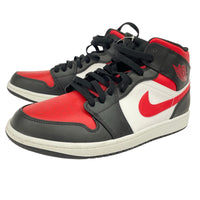 スニーカー Air Jordan 1 Mid Black/Gym Red/White 29cm (US11 UK10 1/2 EU48)