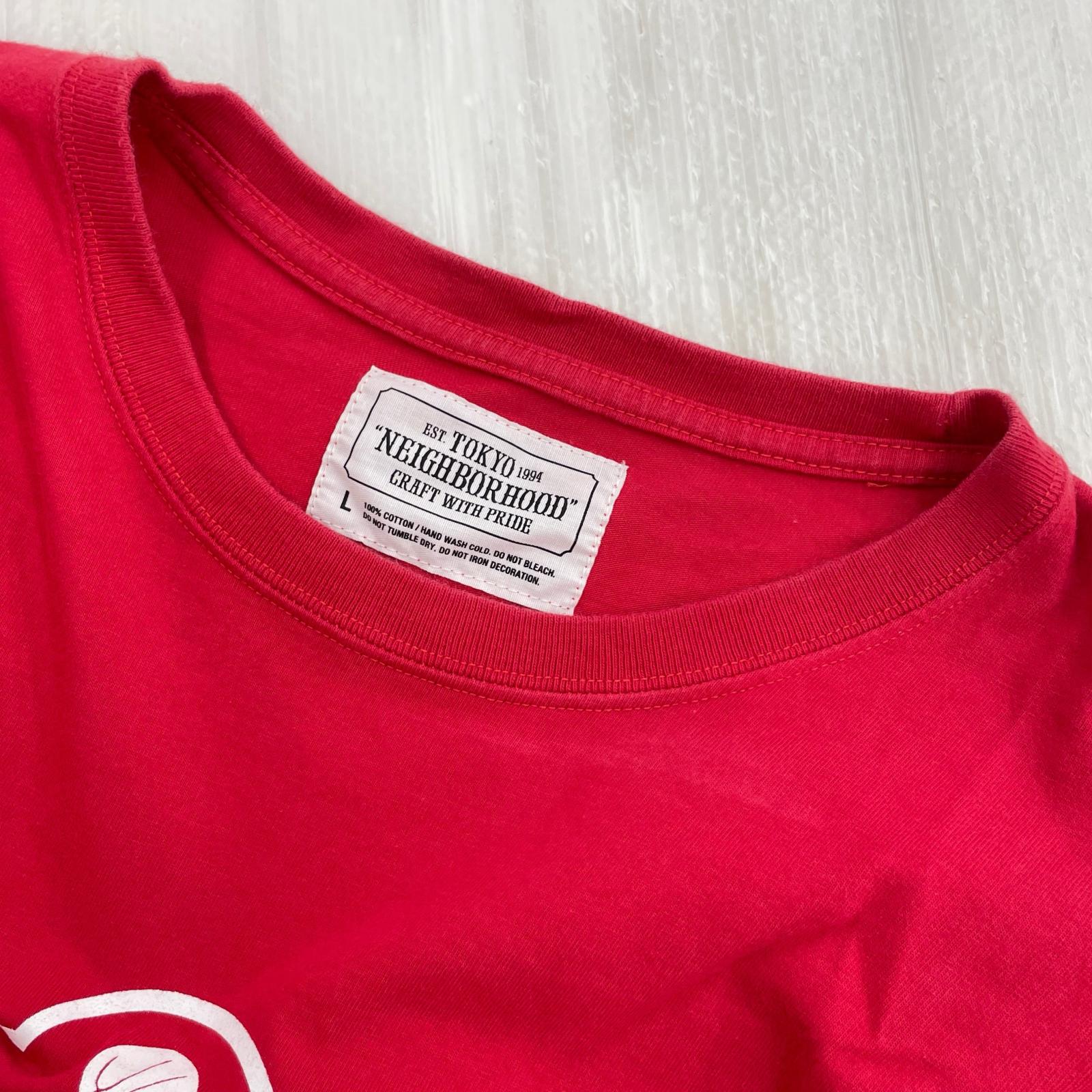 半袖Ｔシャツ フロントロゴTEE L レッド L