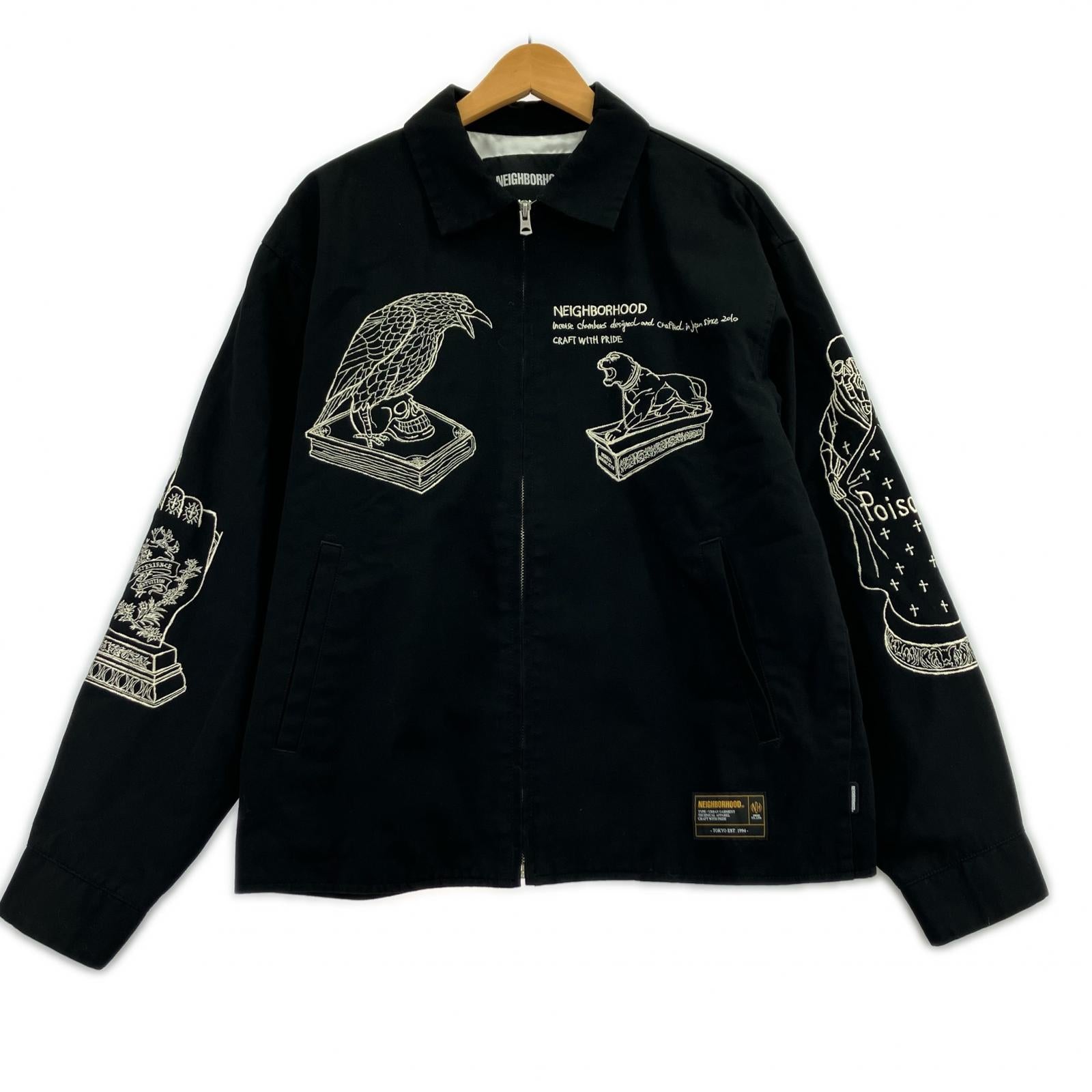 ジャケット NEIGHBORHOOD 26SS SOUVENIR JACKET スーベニアジャケット M ブラック M ブラック