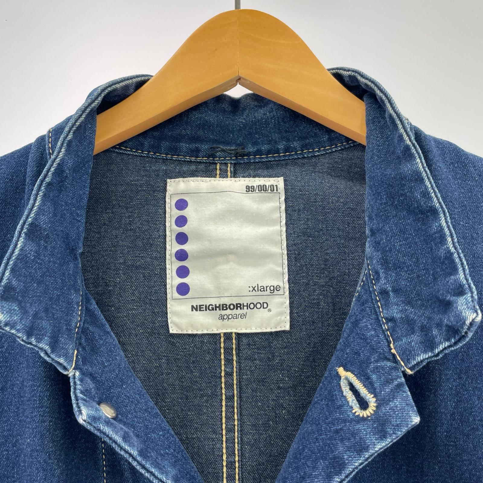 デニムジャケット NEIGHBORHOOD 00s デニムカバーオール XL インディゴ ネイビー