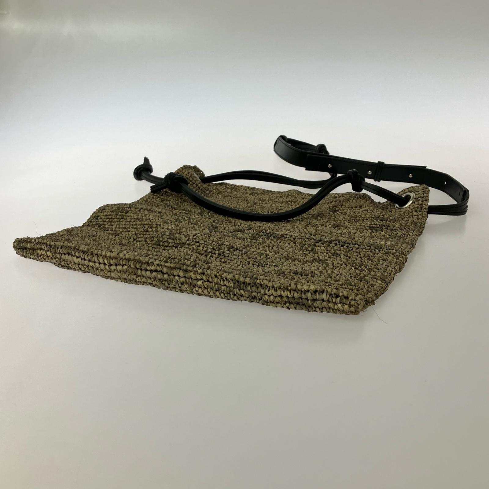 ショルダーバッグ Raffia shouder bag ブラウン ブラウン