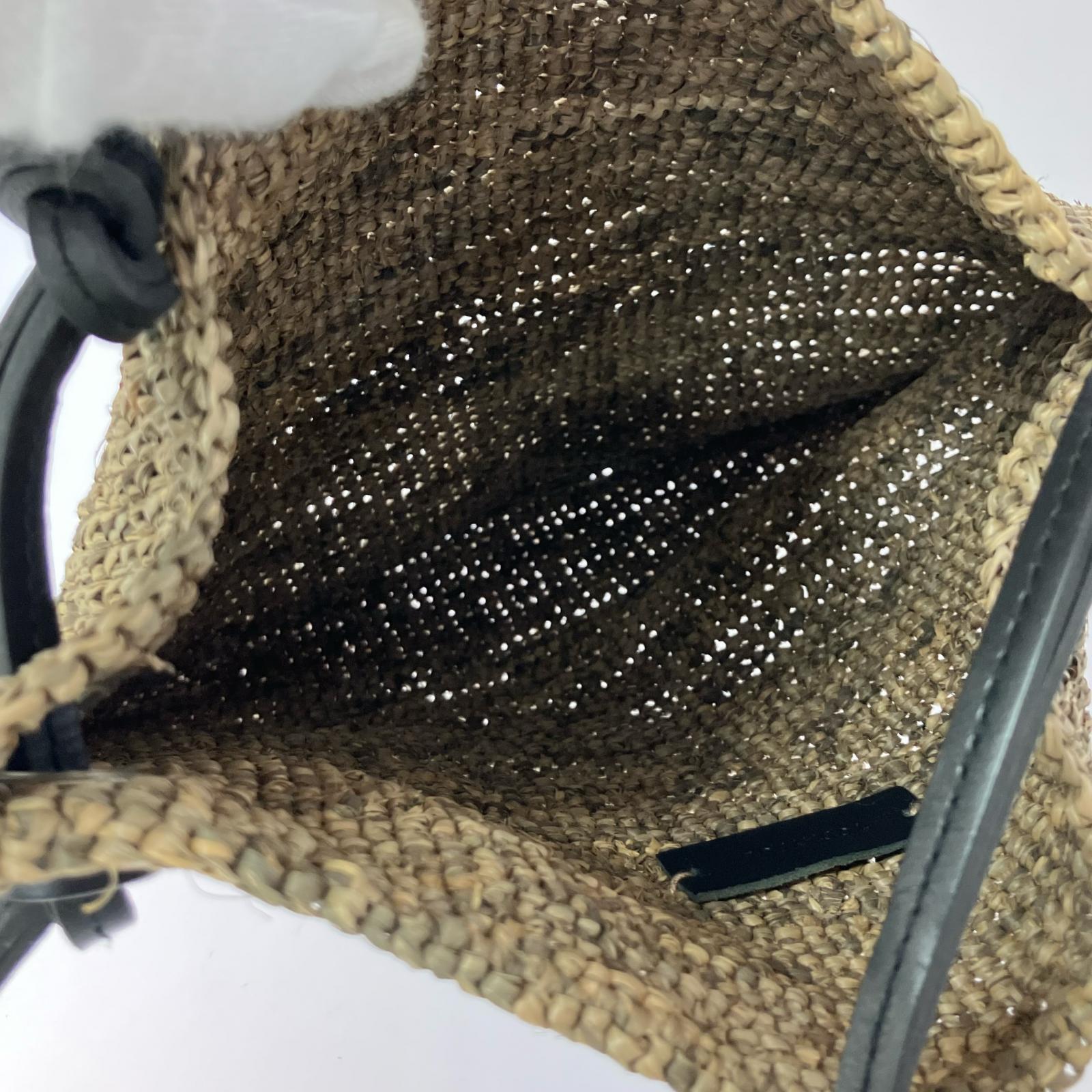 ショルダーバッグ Raffia shouder bag ブラウン ブラウン