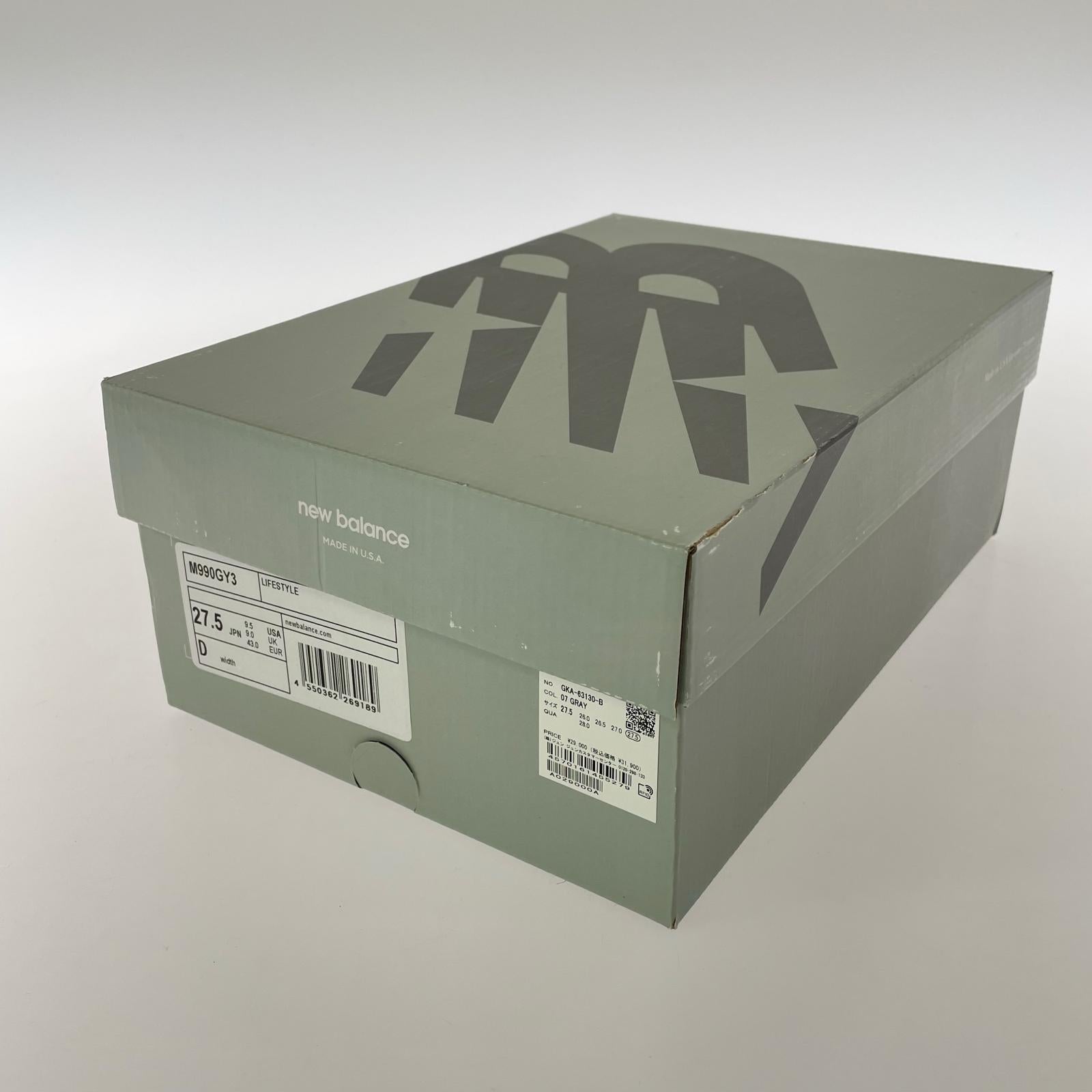 スニーカー M990GY3/サイズ 27.5cm (US9 1/2 UK9 EU45) グレー