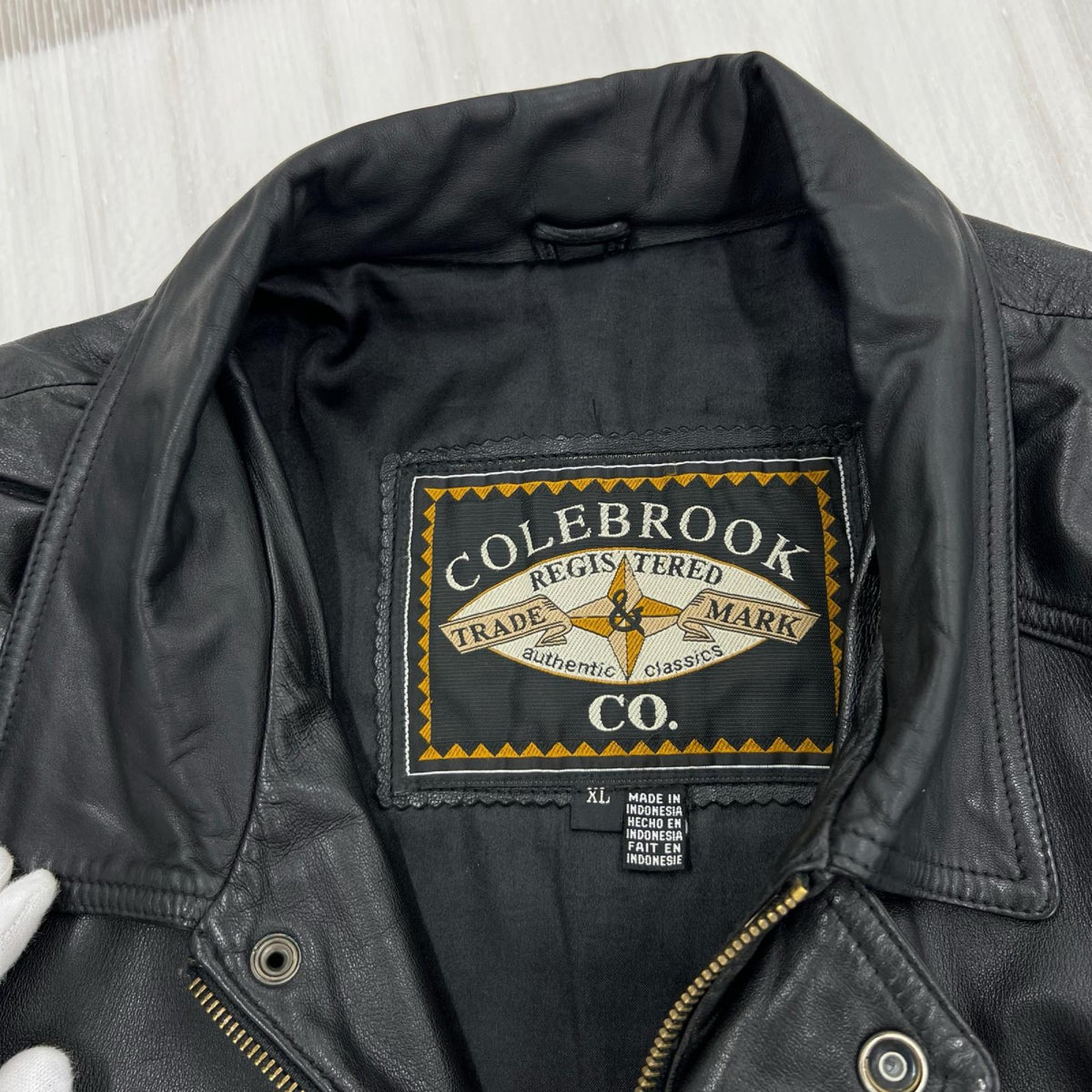 ブルゾン COLEBROOK ﾚｻﾞｰ 黒 ブラック