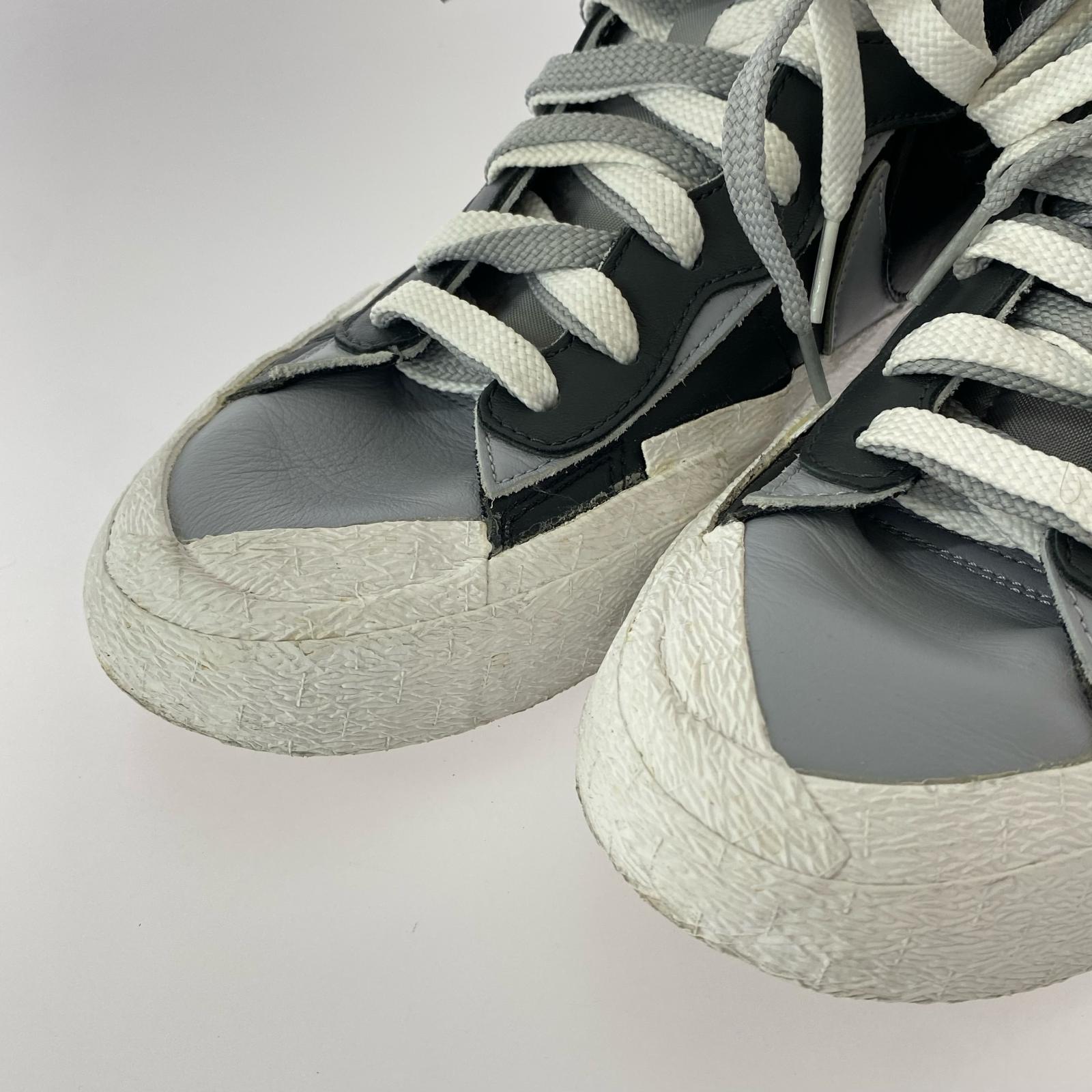 スニーカー ×　sacai　BLAZER MID BLACK/WOLF GREY 29cm (US11 UK10 1/2 EU48)