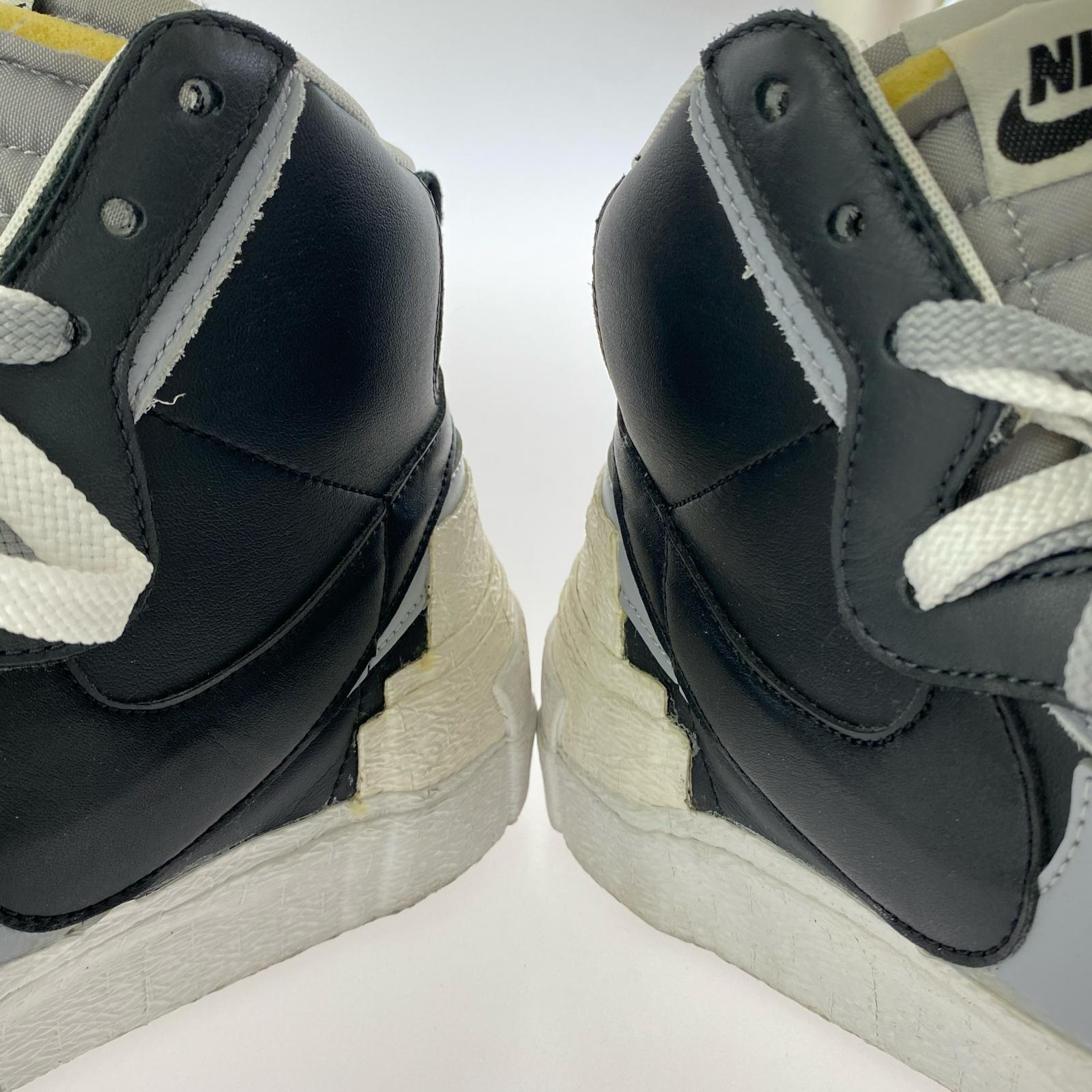 スニーカー ×　sacai　BLAZER MID BLACK/WOLF GREY 29cm (US11 UK10 1/2 EU48)