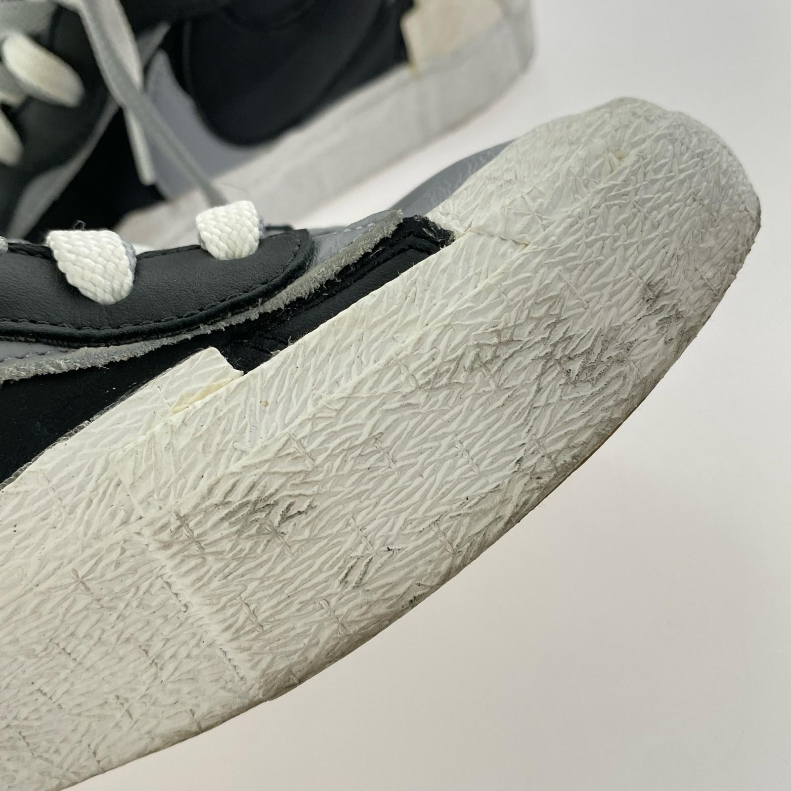 スニーカー ×　sacai　BLAZER MID BLACK/WOLF GREY 29cm (US11 UK10 1/2 EU48)
