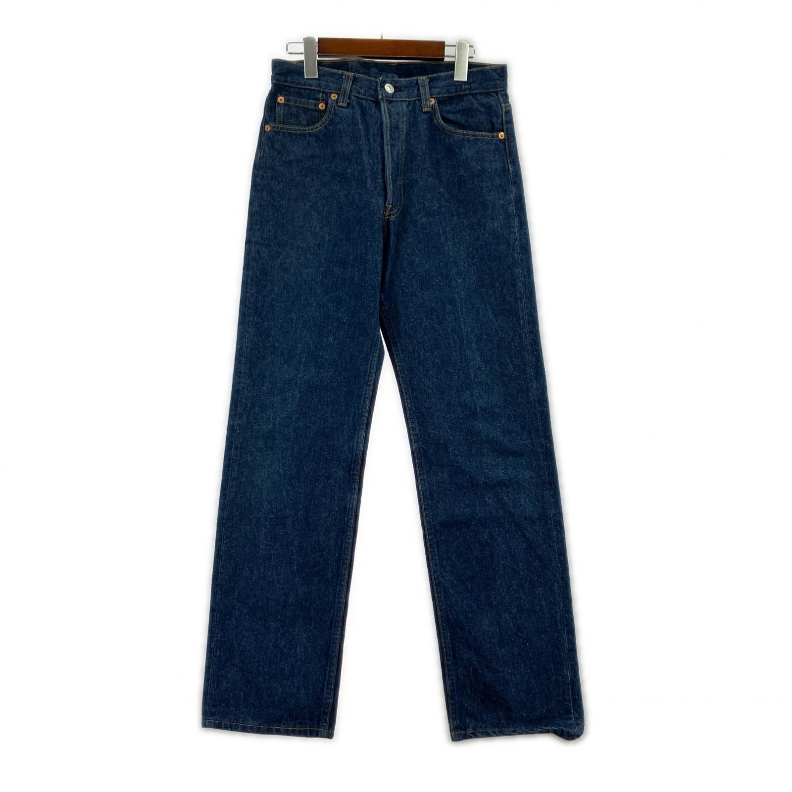 デニムパンツ ボタン裏552 USA製 501XX W31 31 ネイビー