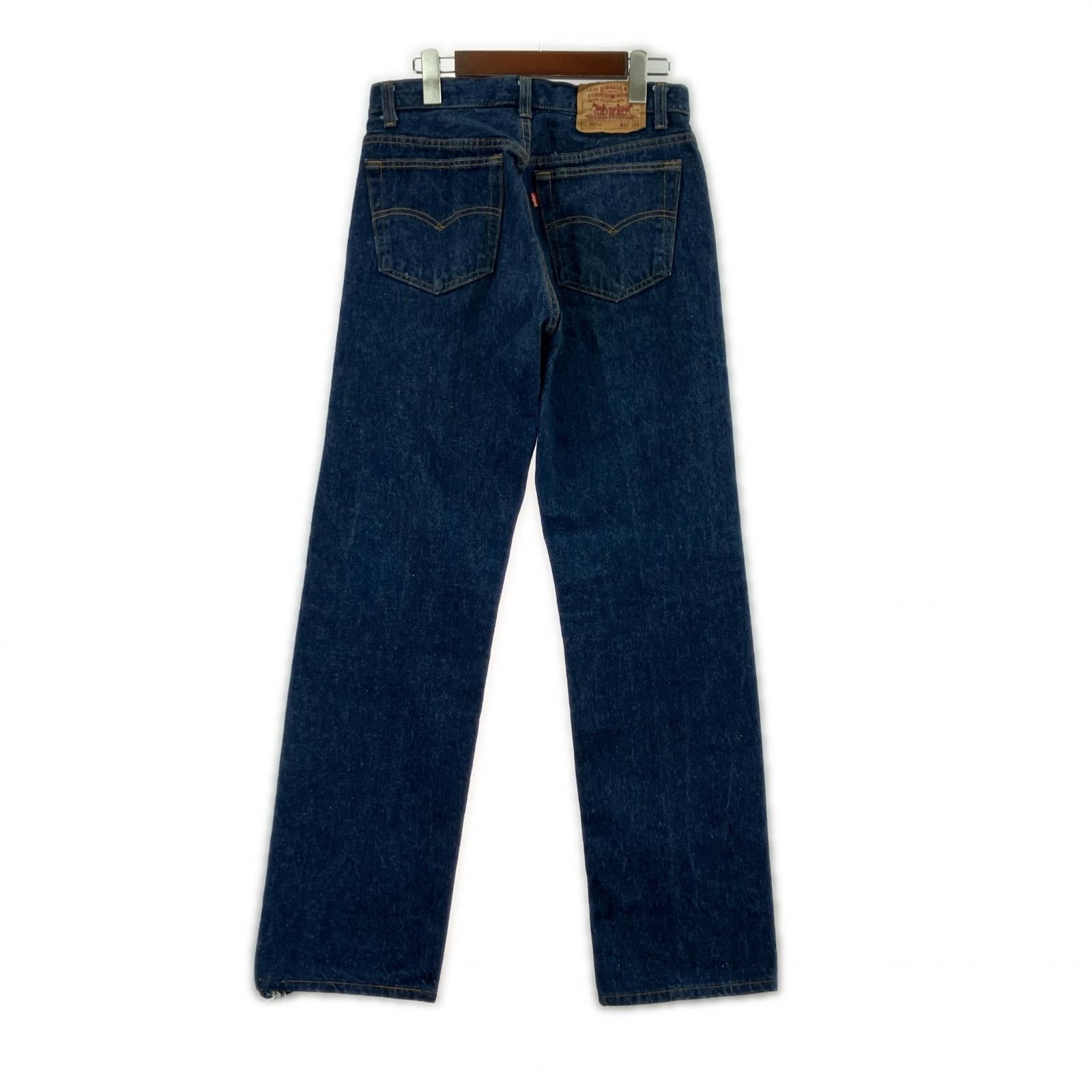 デニムパンツ ボタン裏552 USA製 501XX W31 31 ネイビー