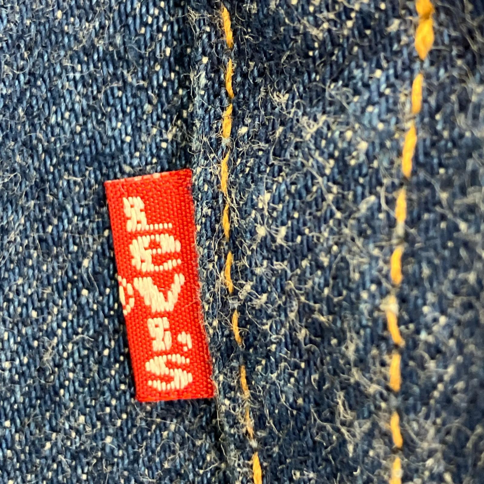 デニムパンツ ボタン裏552 USA製 501XX W31 31 ネイビー
