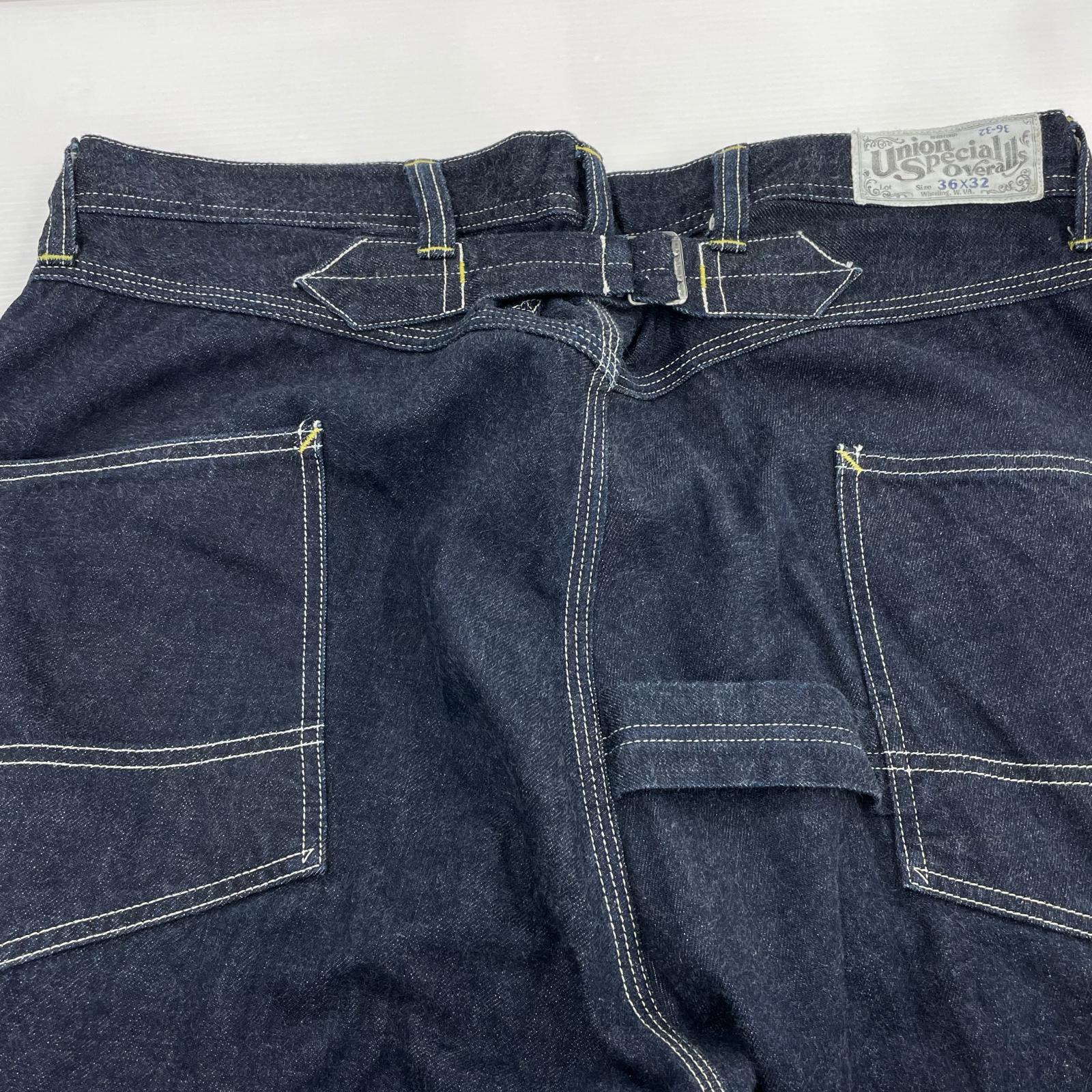 デニムパンツ DERRICKMAN OVERALLS 13.5oz 36 ネイビー