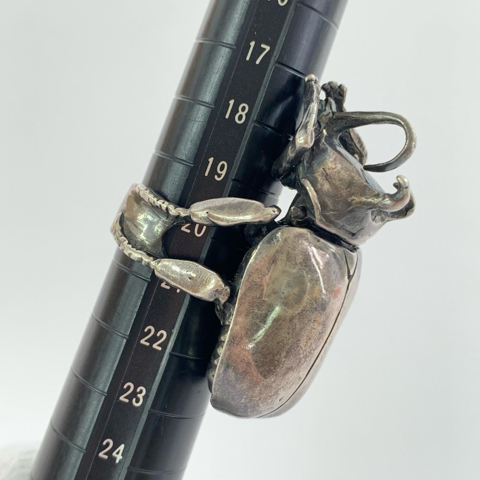 リング・指輪 925 カブトムシ 20号 シルバー