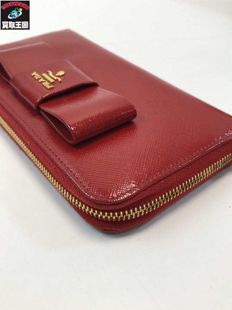 PRADA/ラウンドファスナー/財布