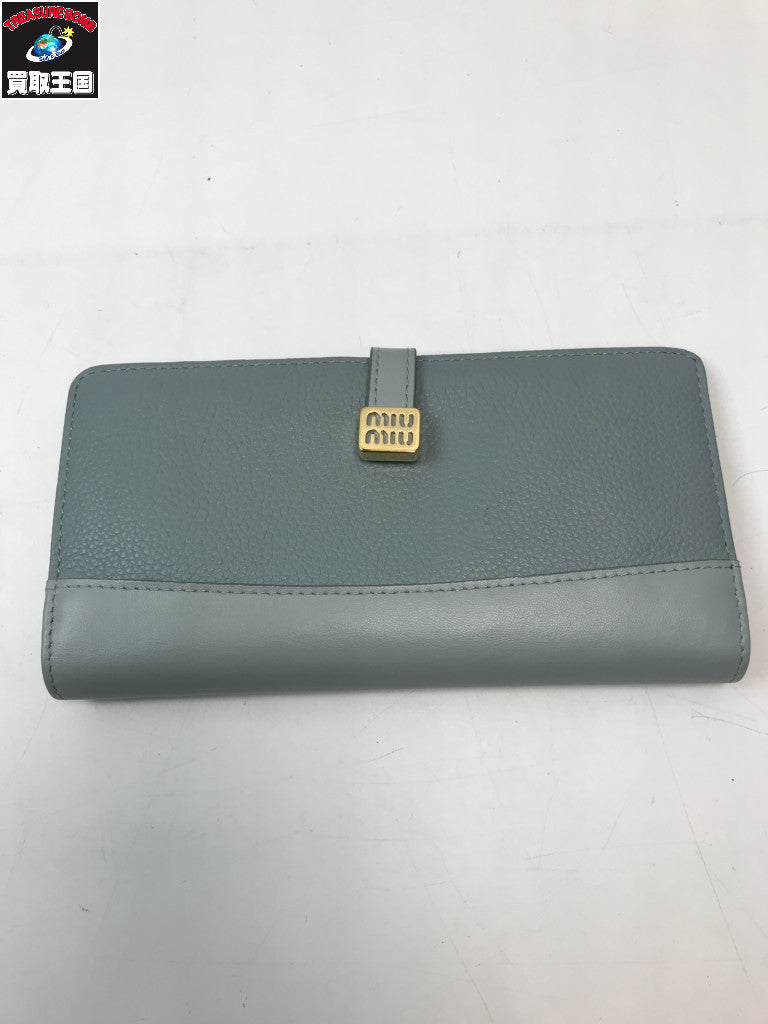 miumiu/ロゴ/レザー/財布