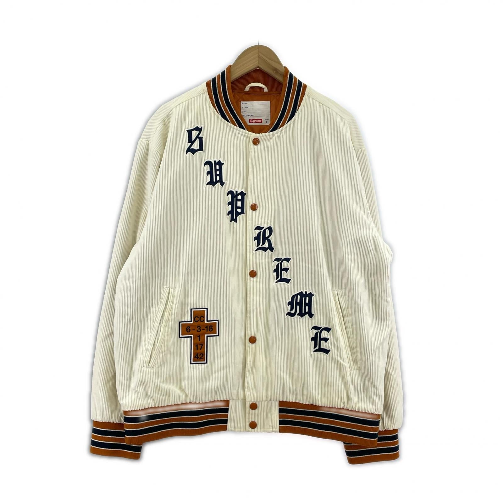 ジャケット old english 18ss corduroy jacket L ホワイト