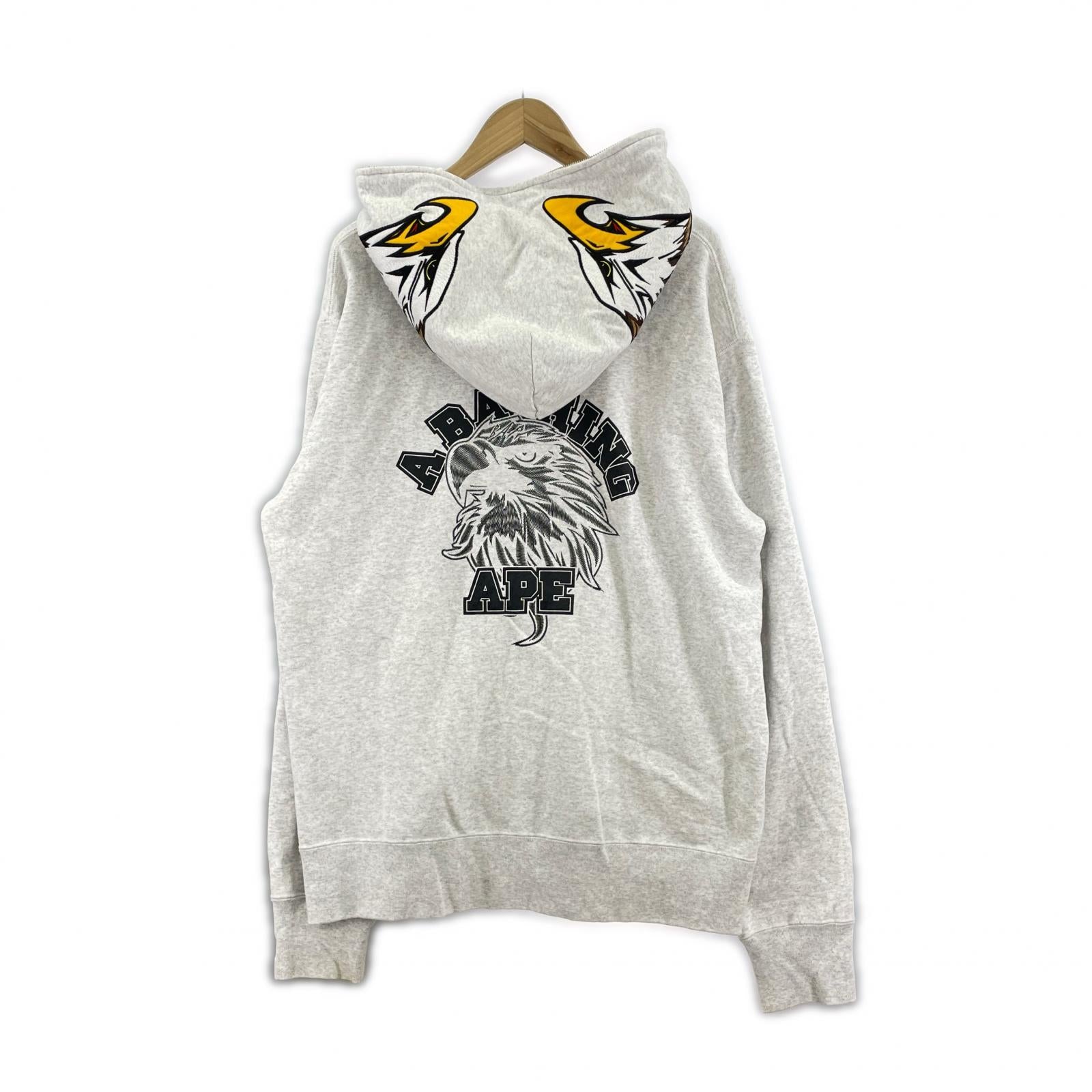 パーカー EAGLE FULL ZIP HOODIE 2XL グレー