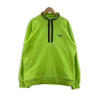 スウェット 18aw Overdyed Half Zip Up Sweatshirt L グリーン