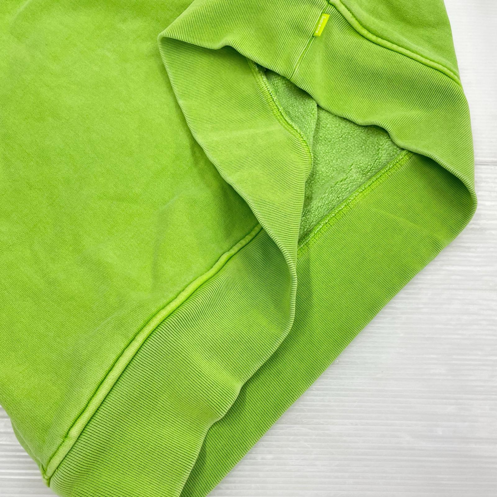 スウェット 18aw Overdyed Half Zip Up Sweatshirt L グリーン