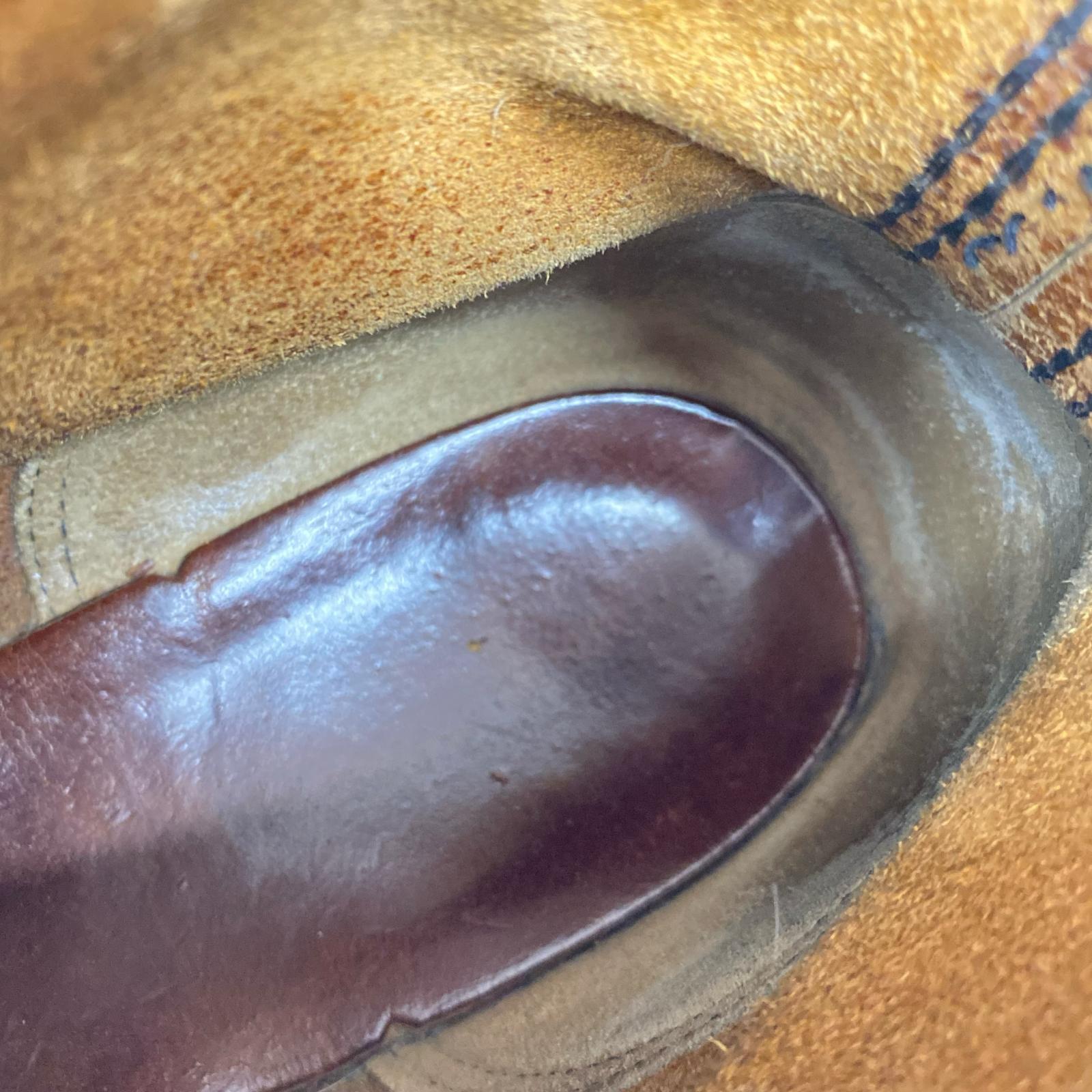 ブーツ 90s 875 アイリッシュセッター 犬刻印 （US9D) 薄茶 ダメージ 状態考慮 ブラウン