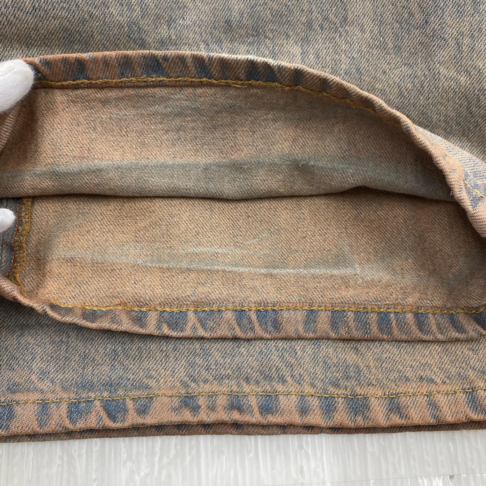 デニムパンツ DIESEL D-SIRE-CARGO-D 加工 カーゴデニムパンツ 23 L30 ブルー