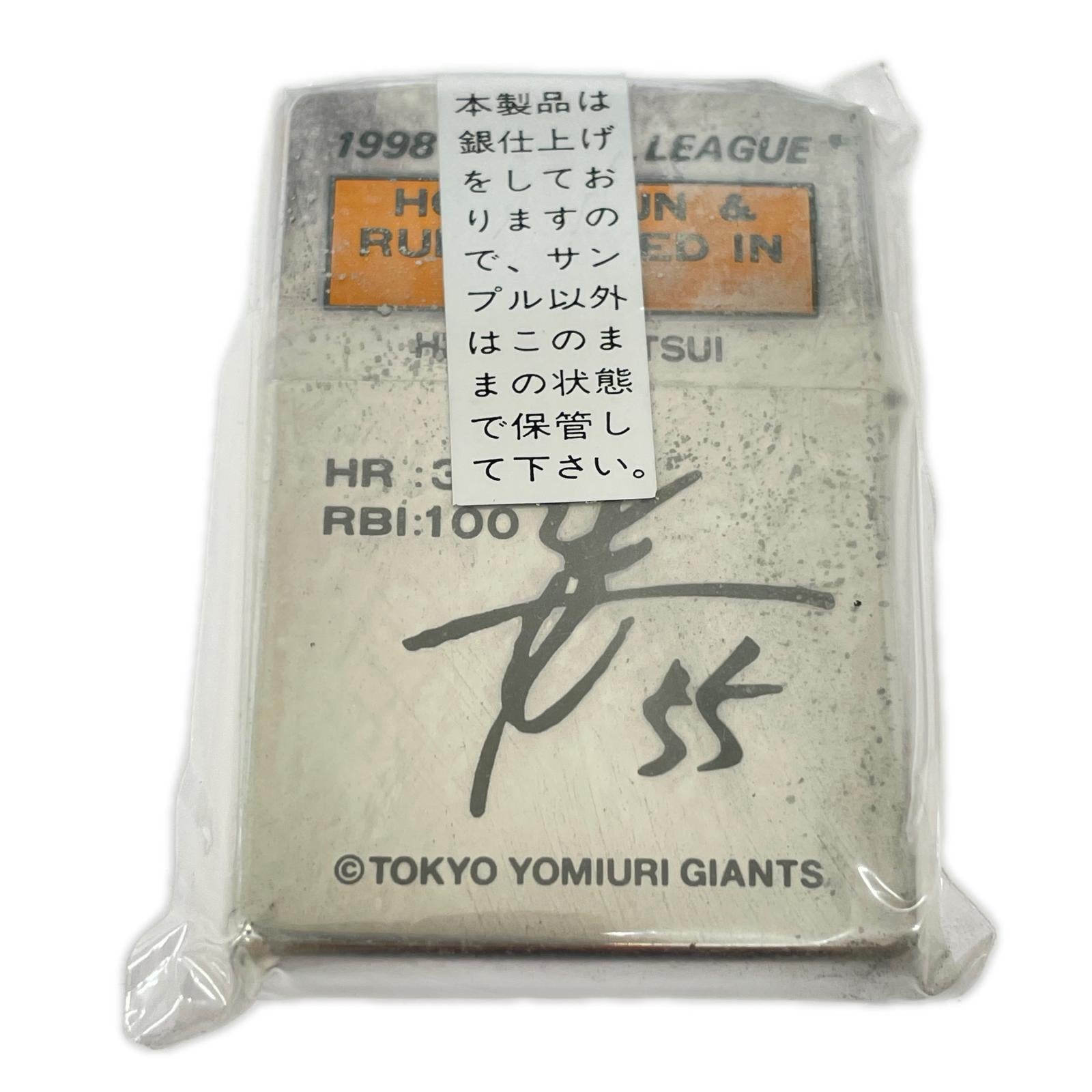 ライター ZIPPO 1998年 松井秀喜 ホームラン王/打点王記念 No.0915 シルバー