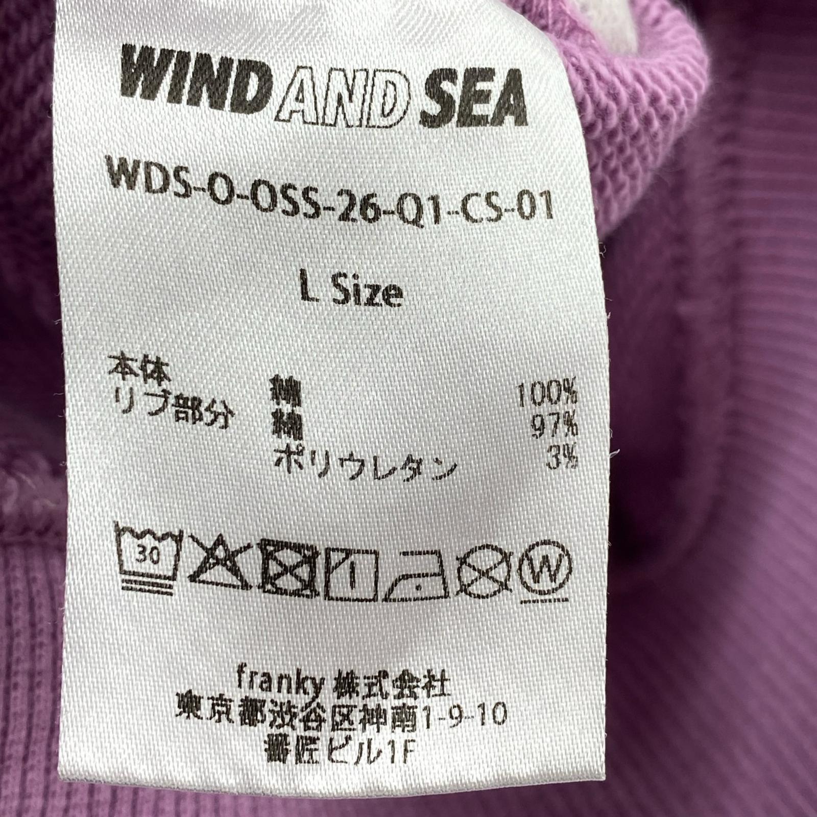 スウェット WIND AND SEA 22AW SEA CREW NECK クルーネックスウェット L パープル L パープル