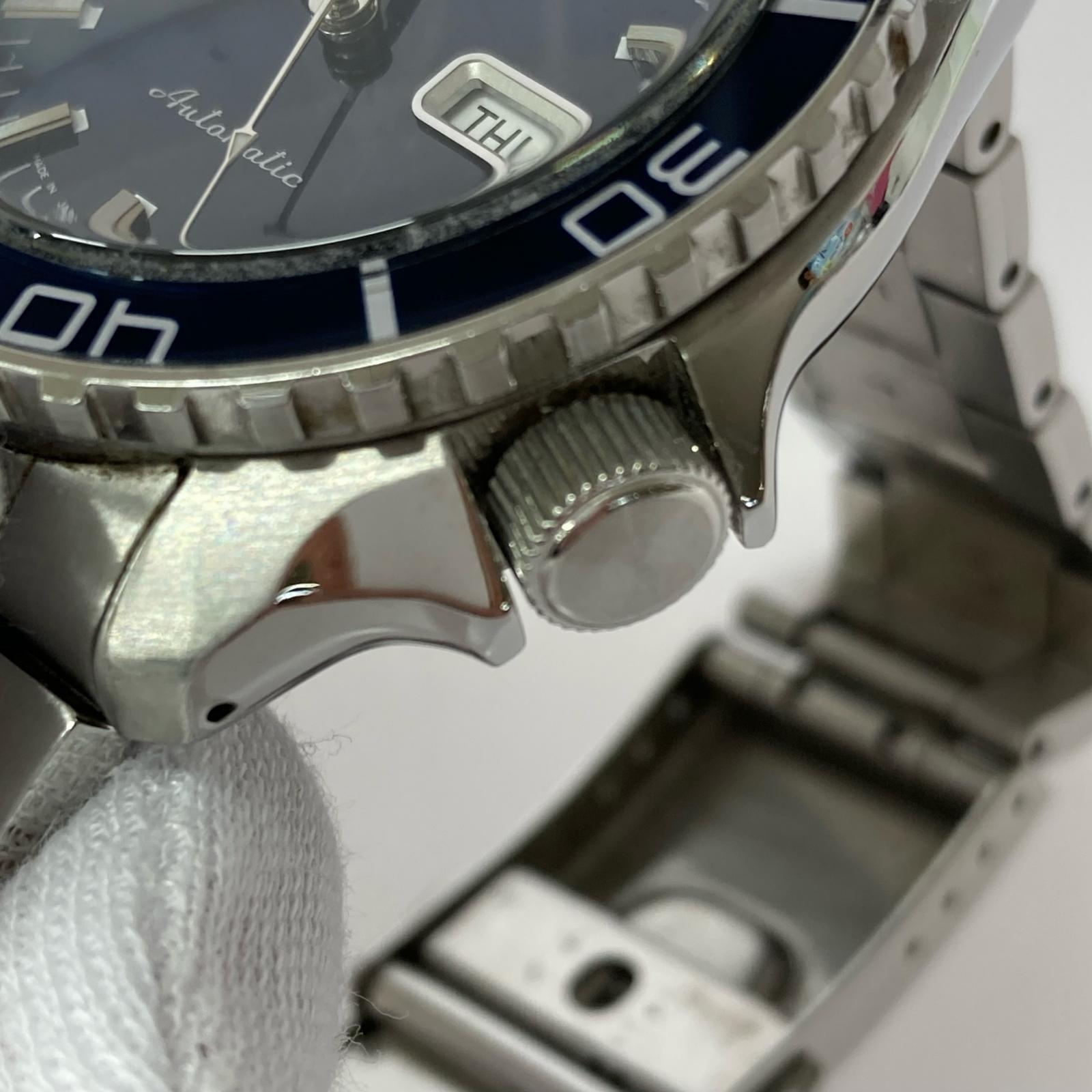 腕時計 4R36-16D0/SEIKO5 SPORTS/自動巻き/シルバーカラー青
