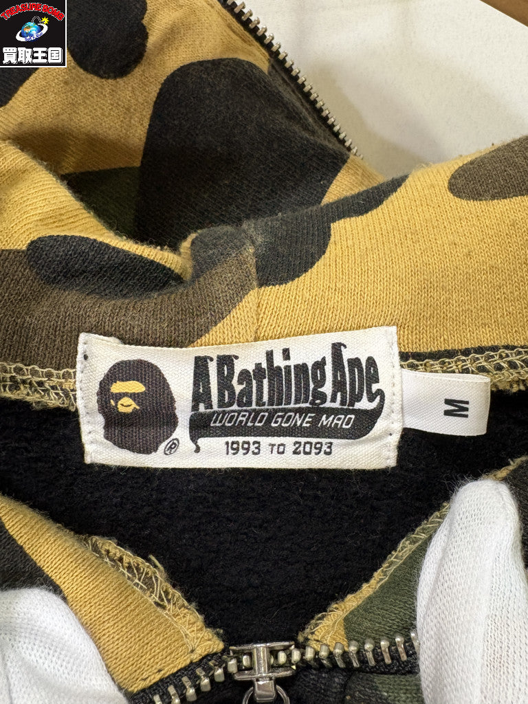 パーカー SHARK FULL ZIP DOUBLE HOODIE M