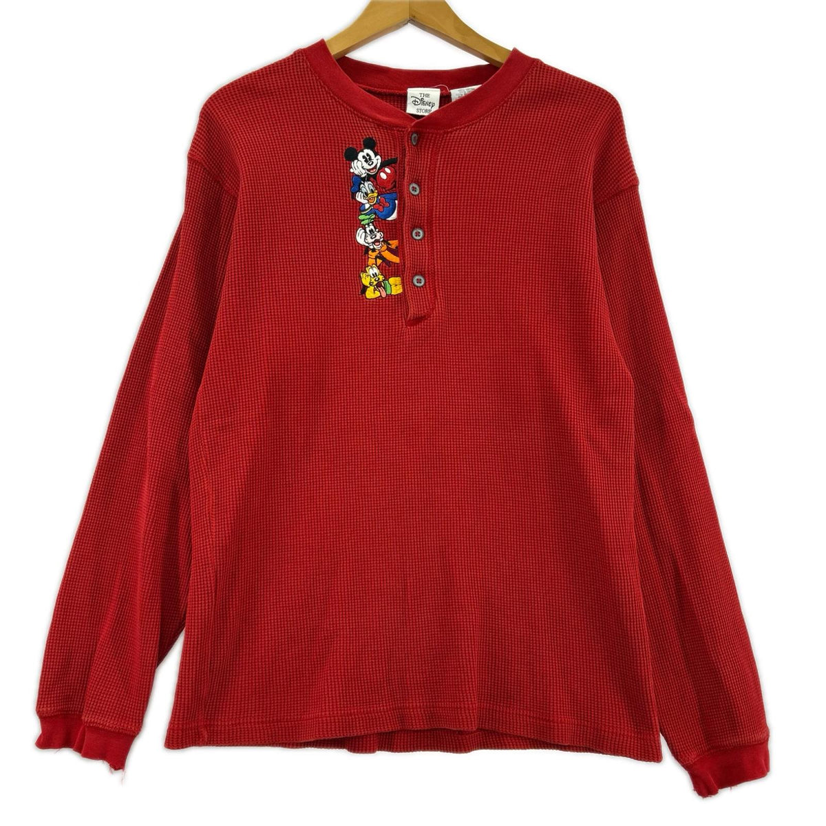 長袖Ｔシャツ Disney ｻｰﾏﾙ ｶｯﾄｿｰ ﾚｯﾄﾞ S