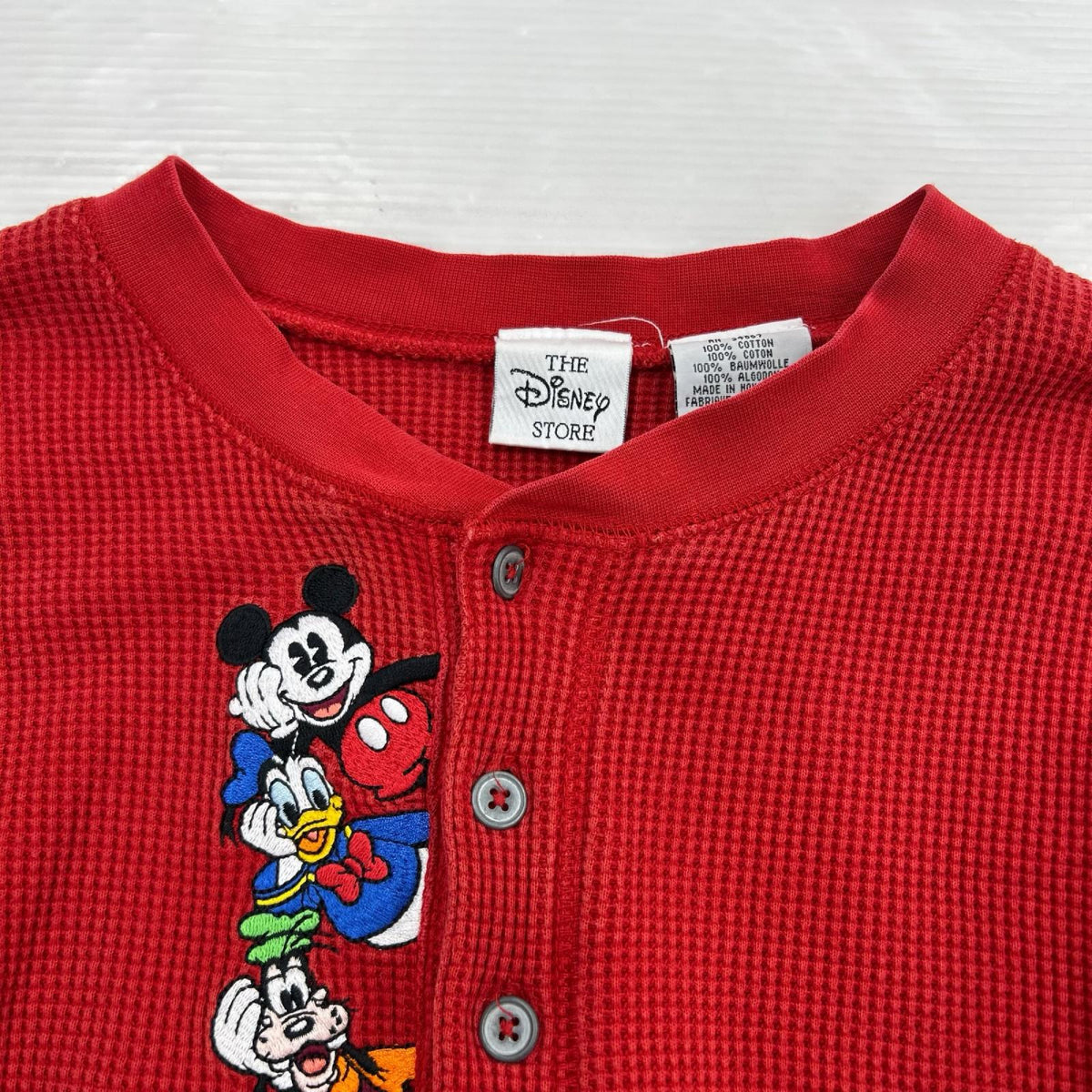 長袖Ｔシャツ Disney ｻｰﾏﾙ ｶｯﾄｿｰ ﾚｯﾄﾞ S