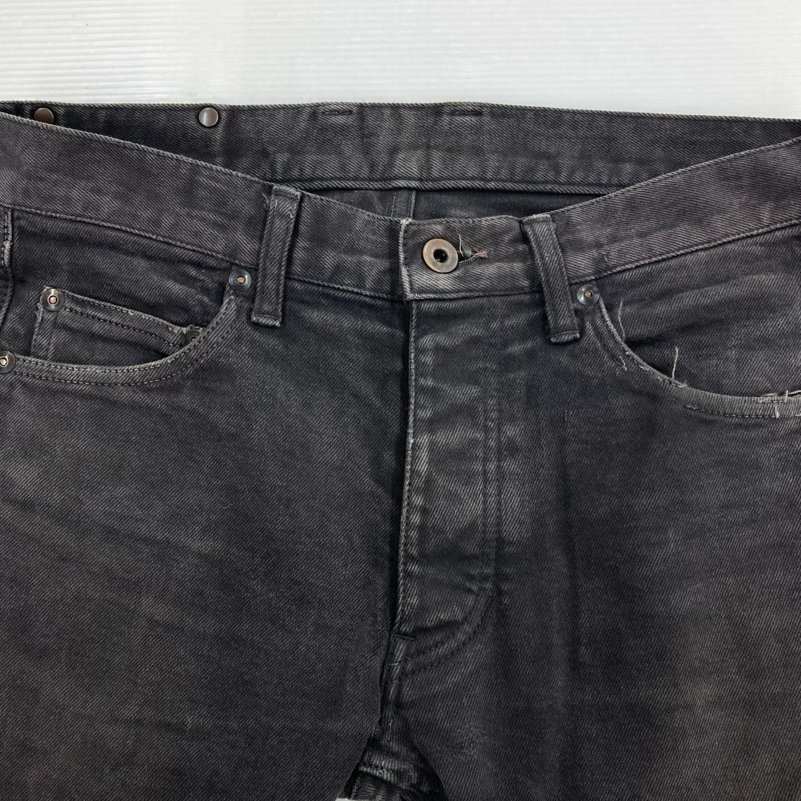 パンツ スキニー ブラック ダメージ加工 S S ブラック