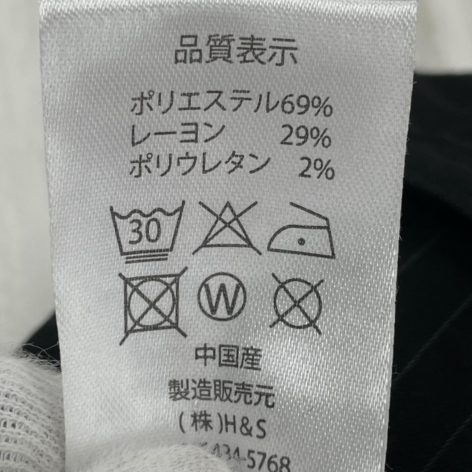 パンツ スラックス ストライプ ブラック ブラック
