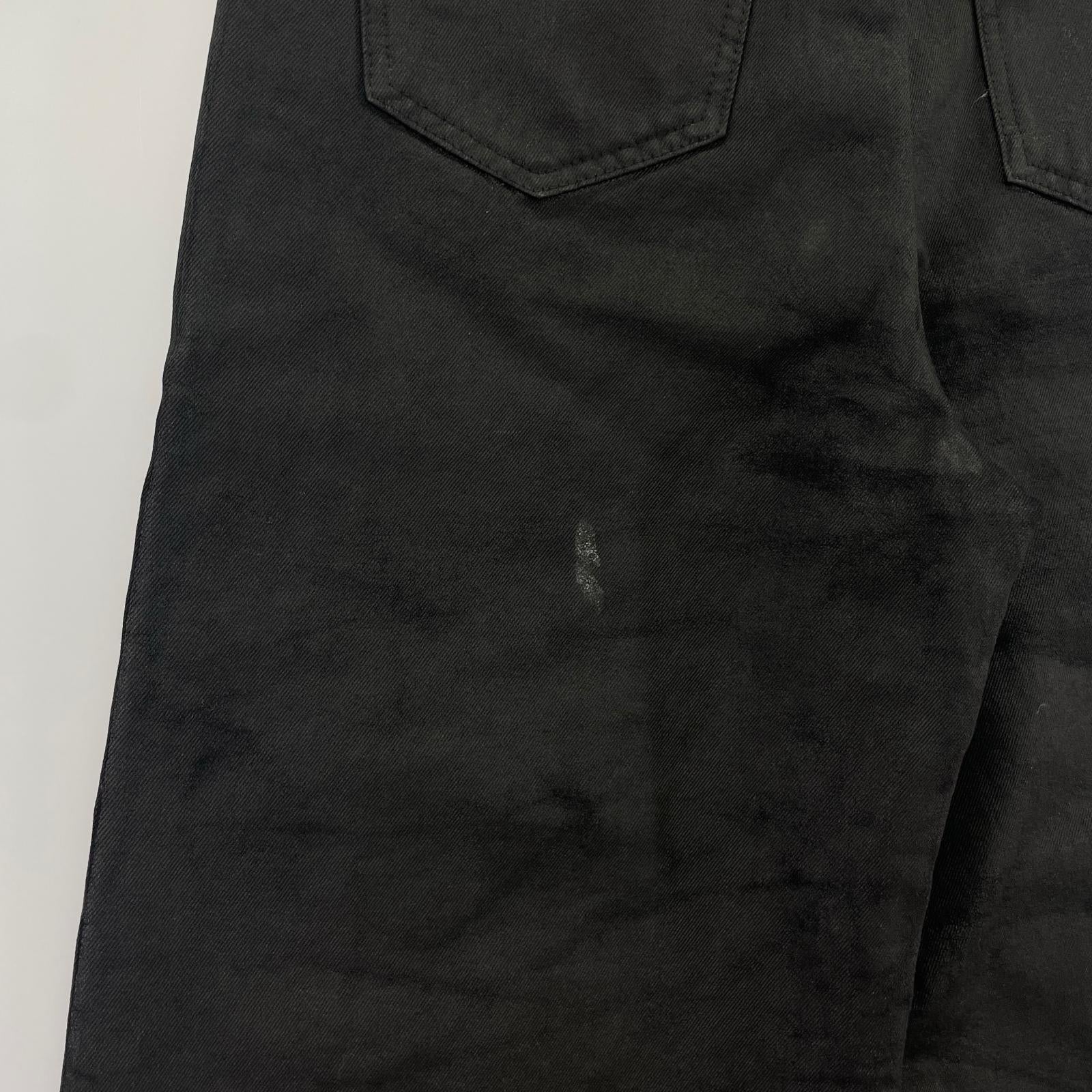 デニムパンツ vanishv coatedpants ブラック