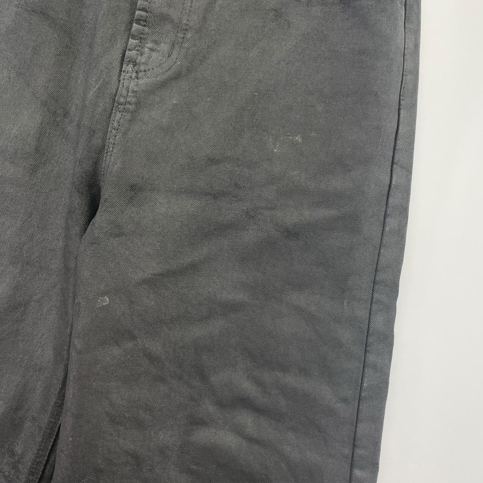 デニムパンツ vanishv coatedpants ブラック