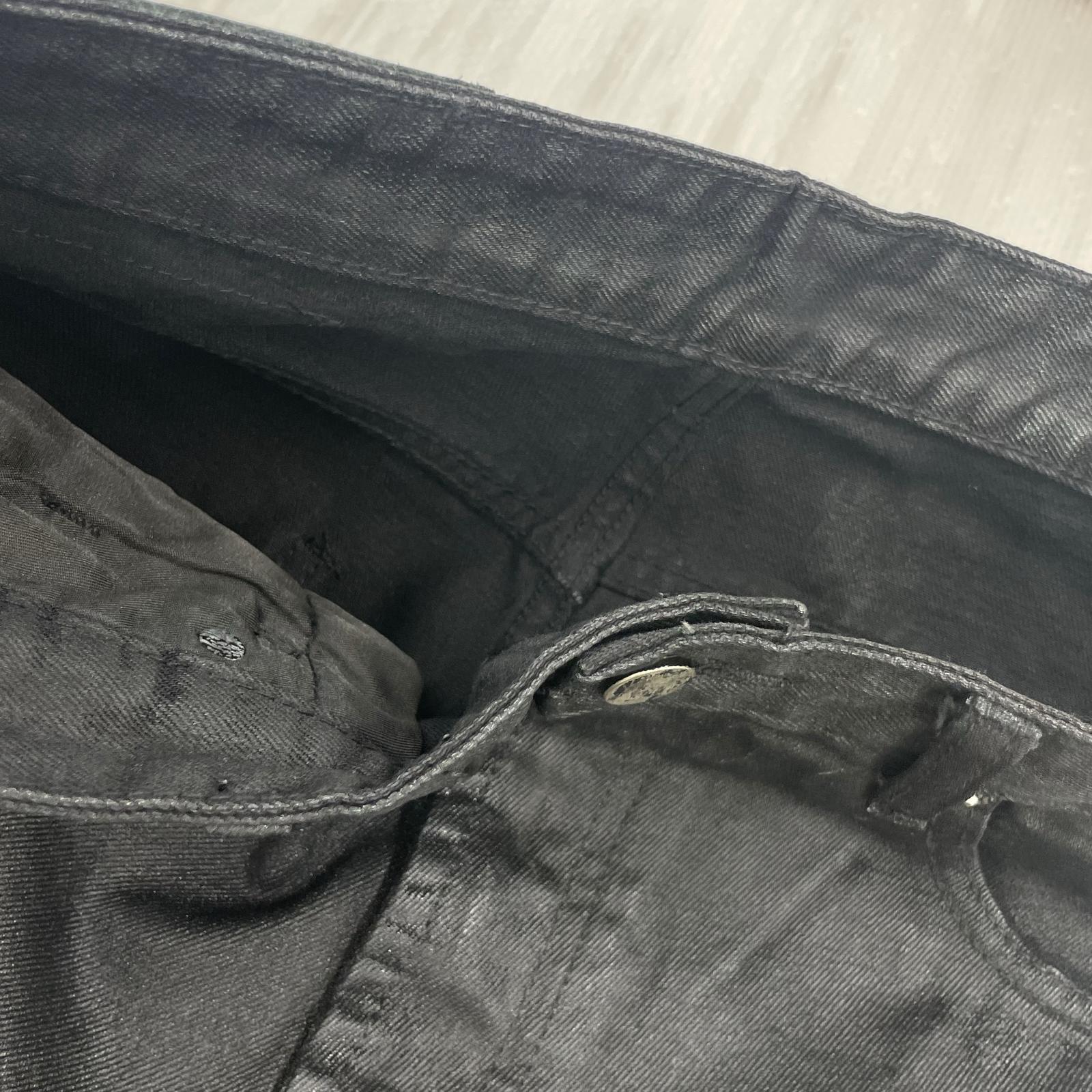デニムパンツ vanishv coatedpants ブラック