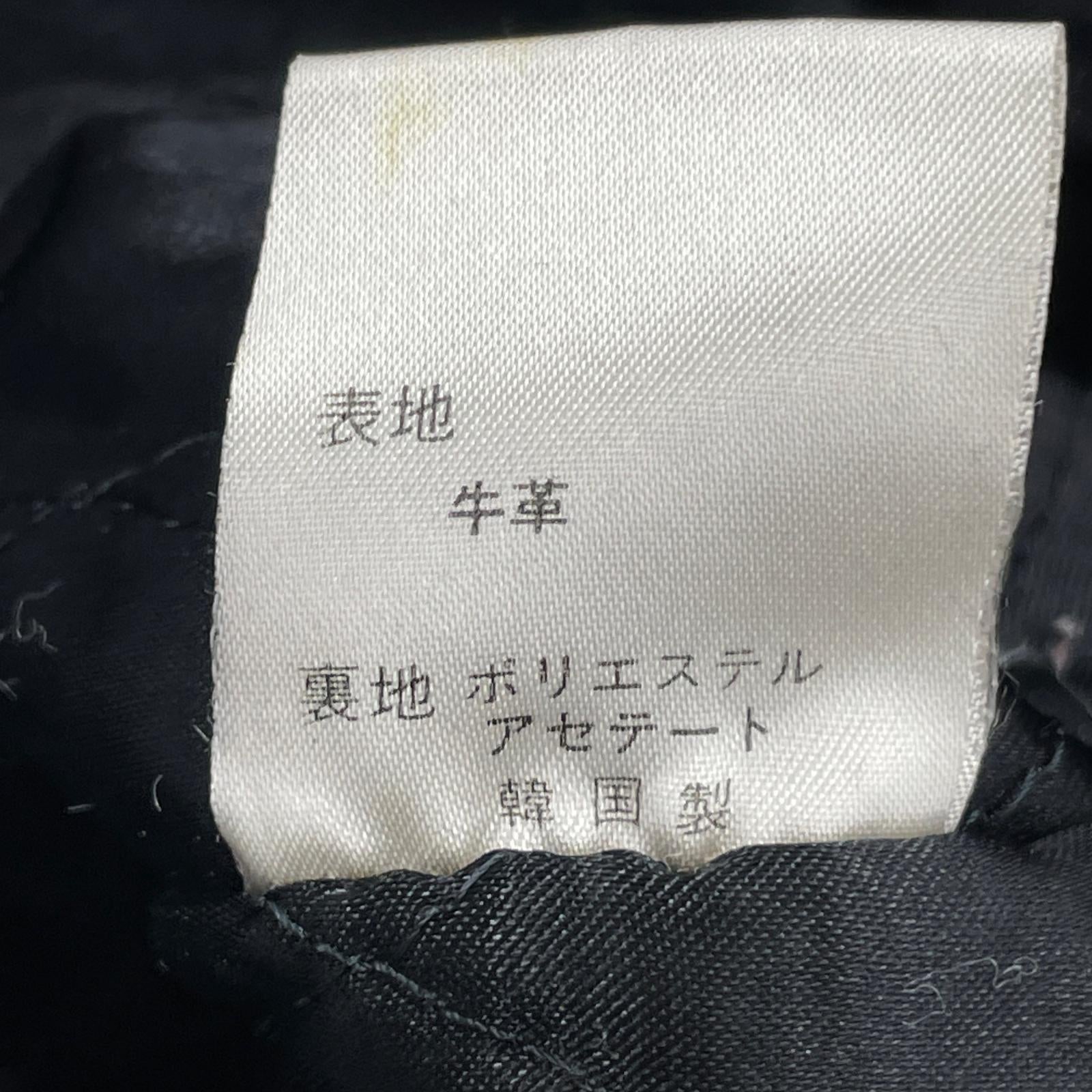 レザージャケット OLD レザーカーコート ブラック
