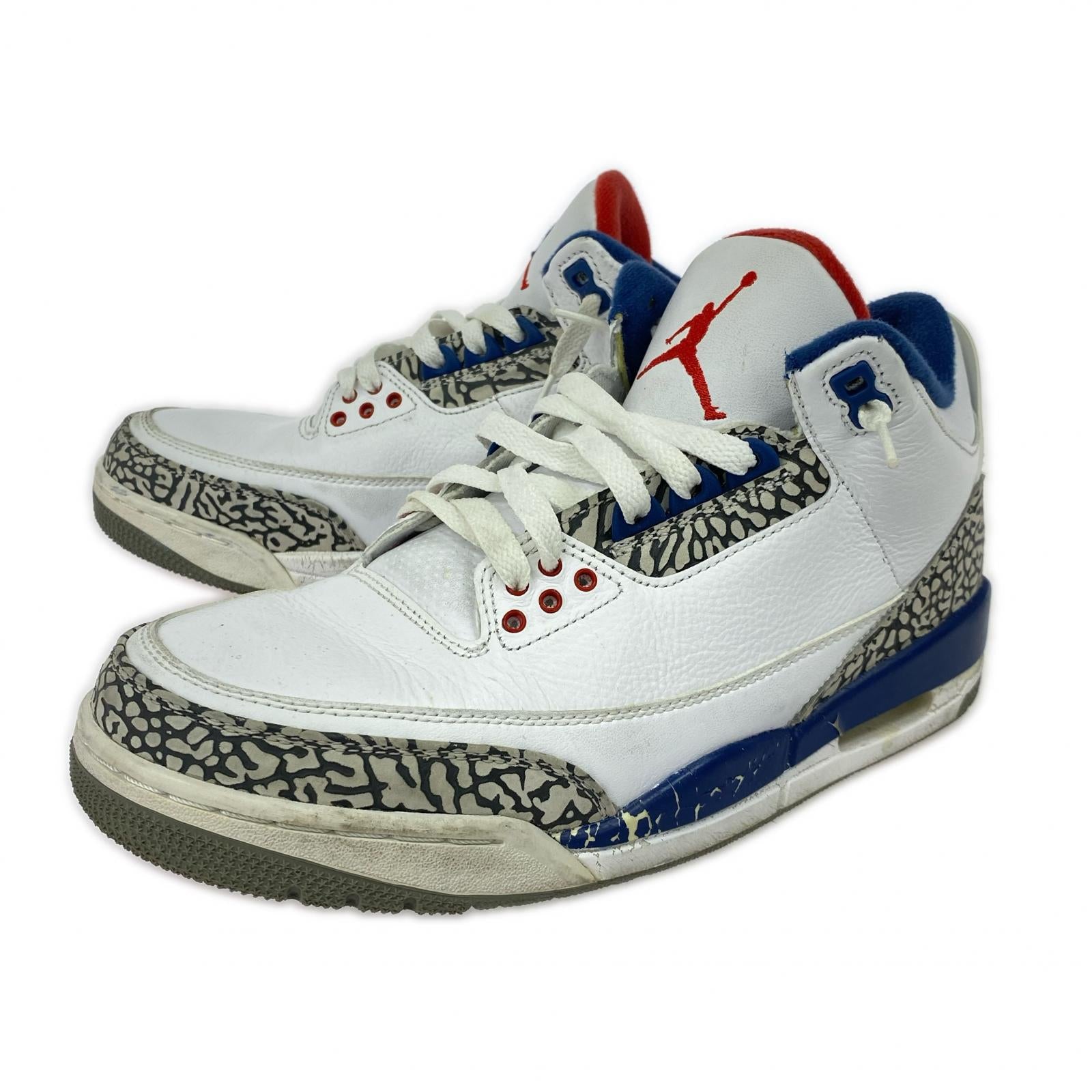 スニーカー AIR JORDAN 3 RETRO TRUE BLUE (26.5) 854262-106 26.5cm (US8 1/2 UK8 EU43) ホワイト