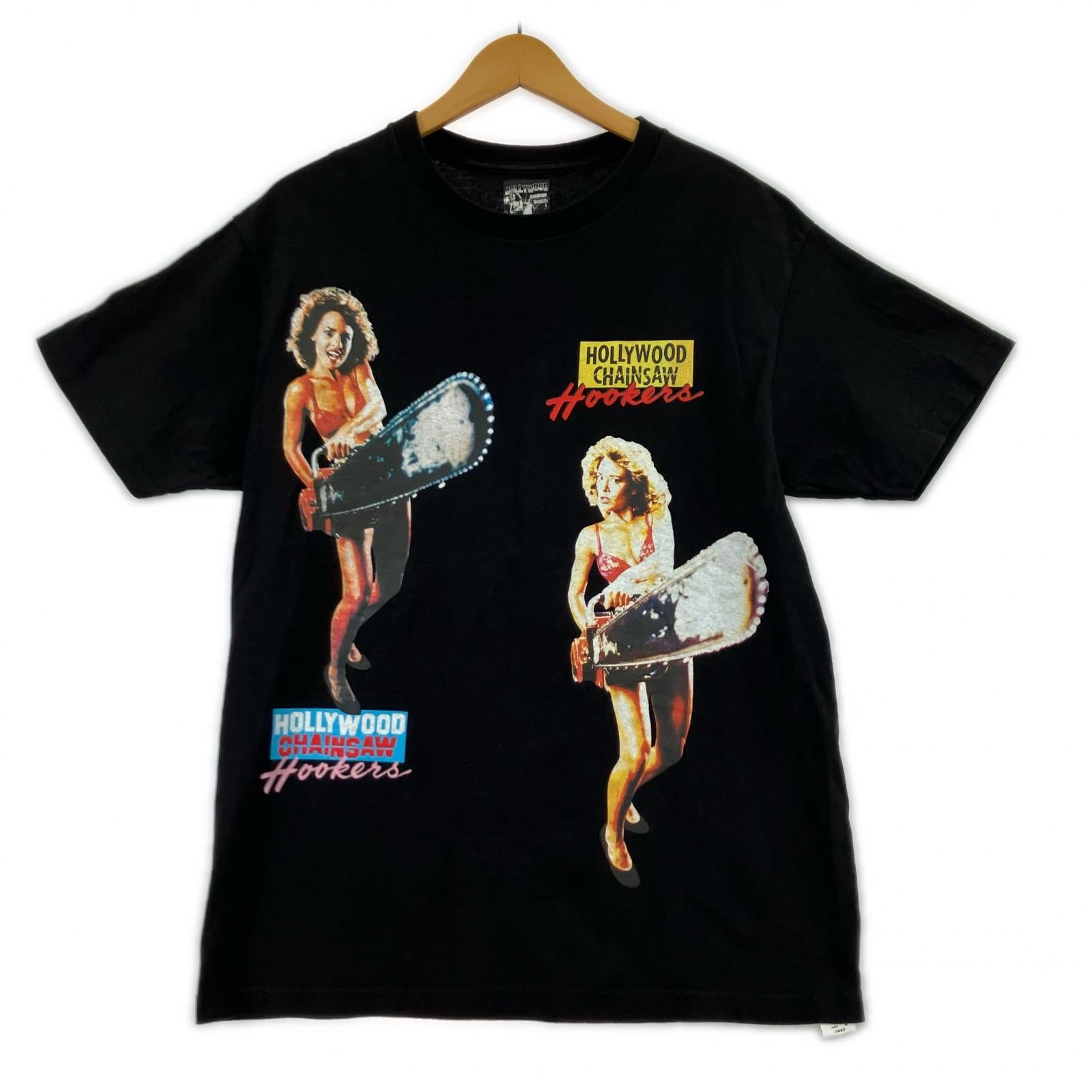 半袖Ｔシャツ × HOLLYWOOD CHAINSAW HOOKERS (M) M ブラック