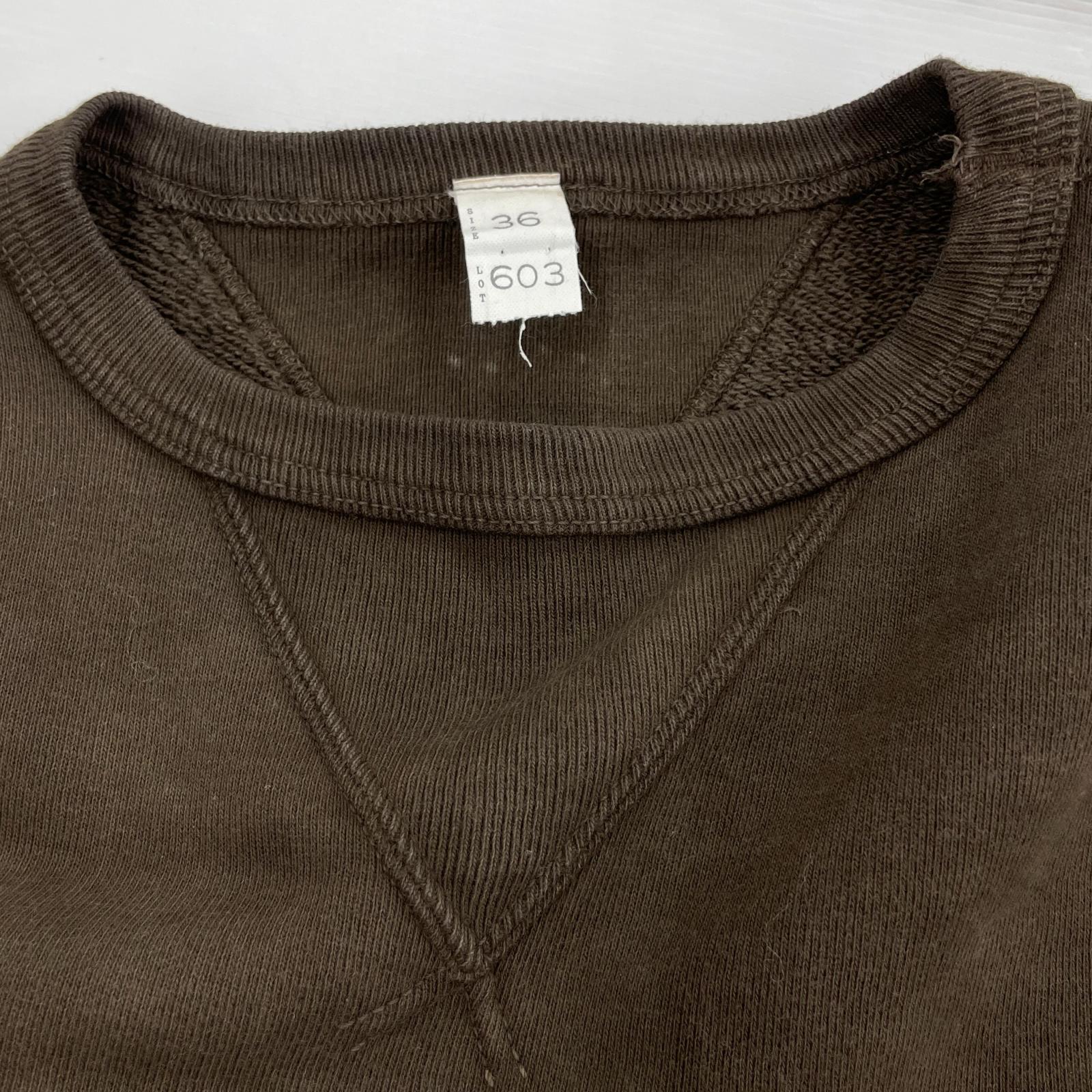 スウェット Taiga Takahashi Sweat Shirt Mix Brown Lot.603 (36) 36 ブラウン