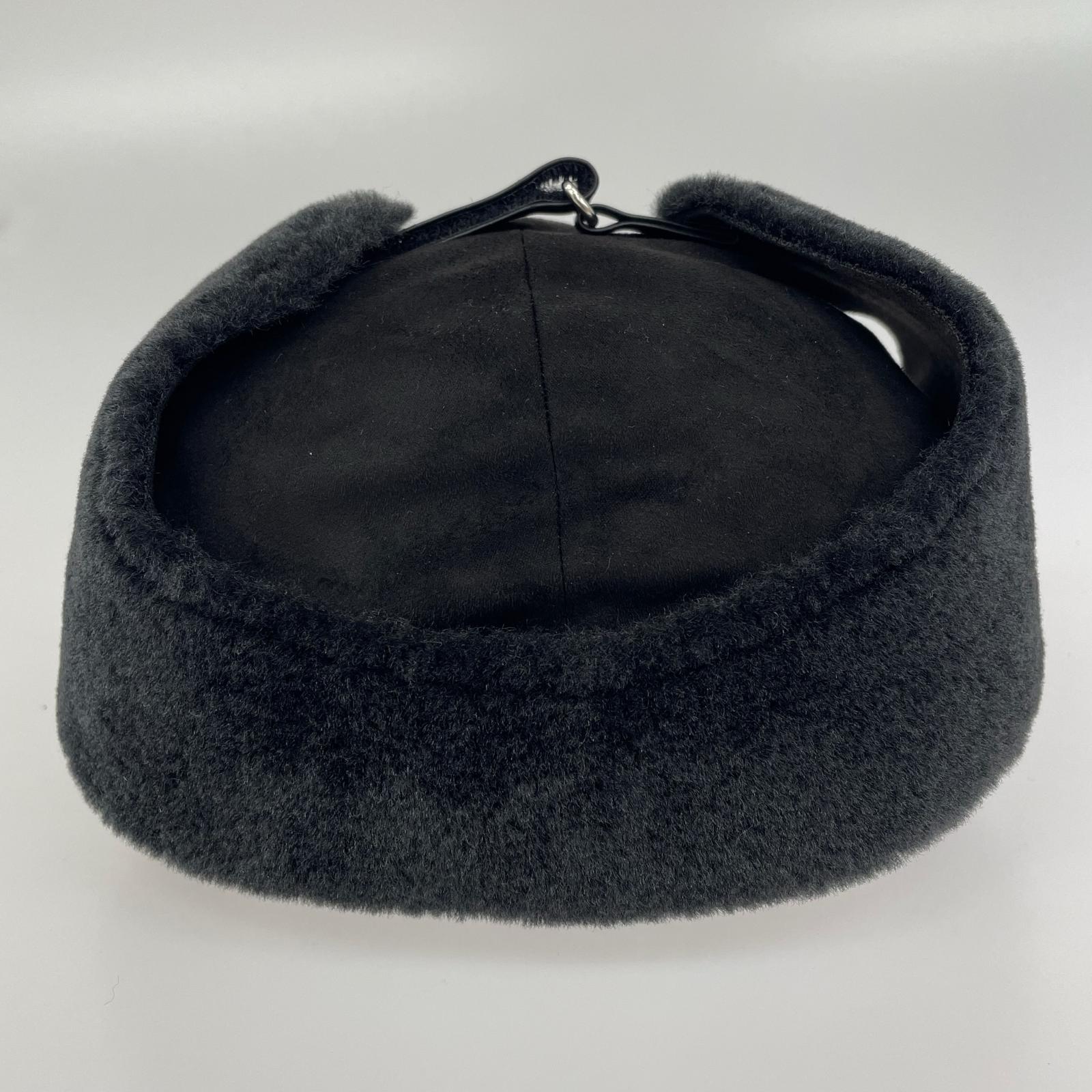 キャップ 22FW Shearling Earflap 6-Panel BLK ブラック