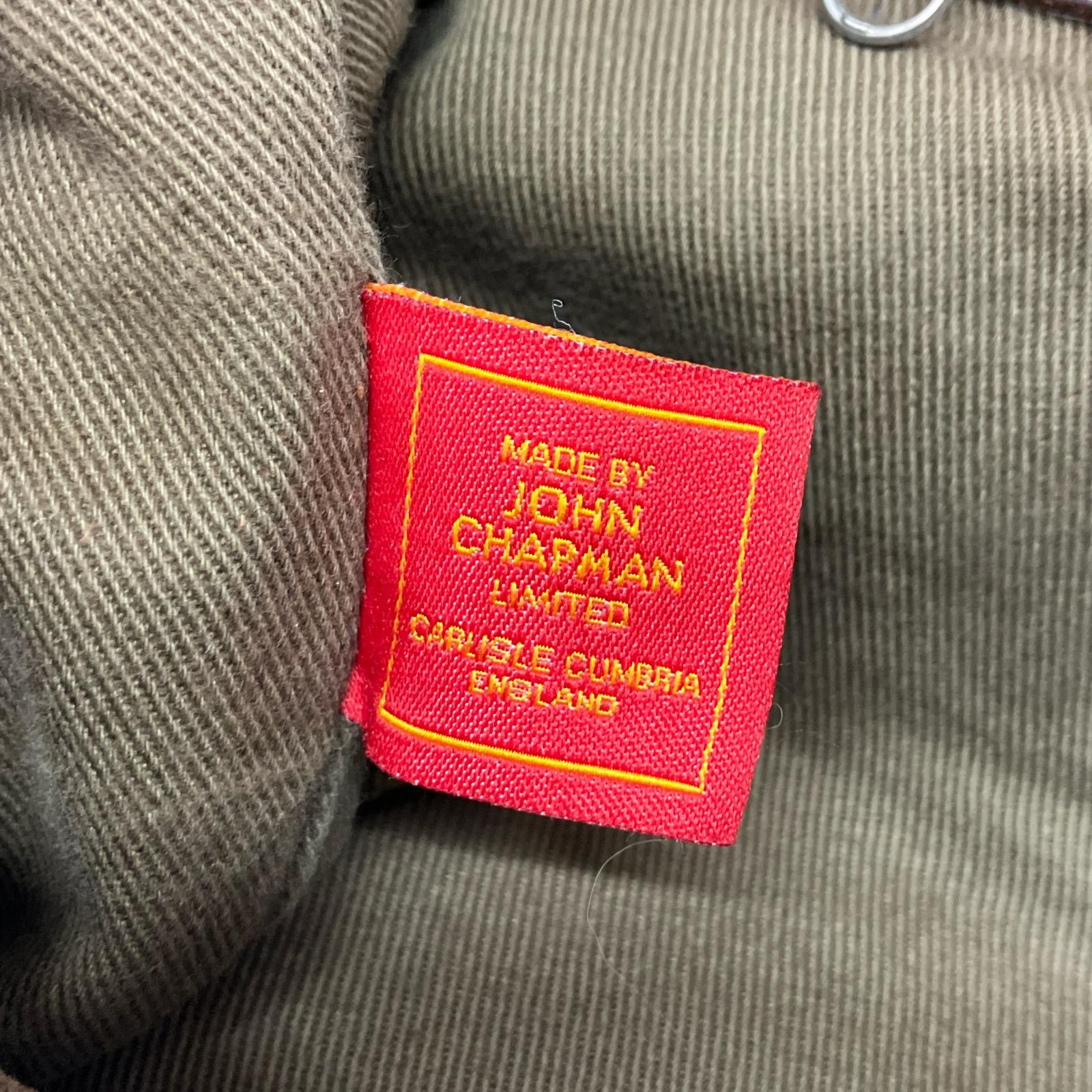 その他バッグ JOHN CHAPMAN レザー×キャンバス トートバッグ カーキ