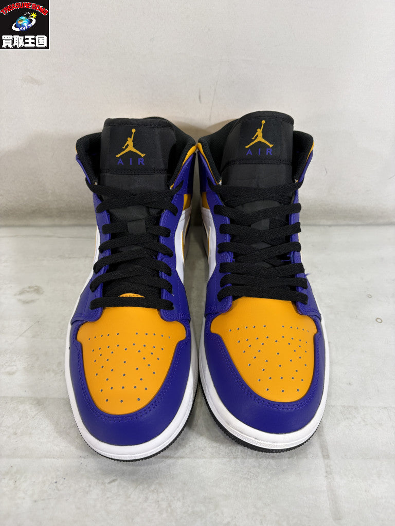 スニーカー Nike Air Jordan 1 Mid Lakers 27.0㎝