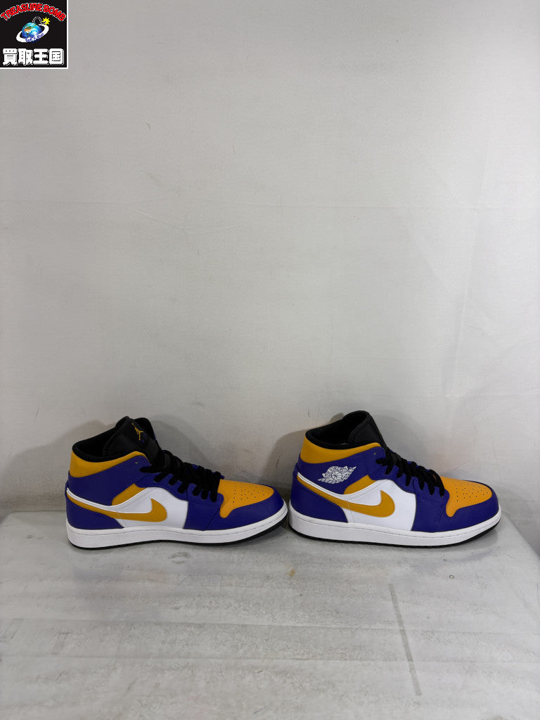 スニーカー Nike Air Jordan 1 Mid Lakers 27.0㎝
